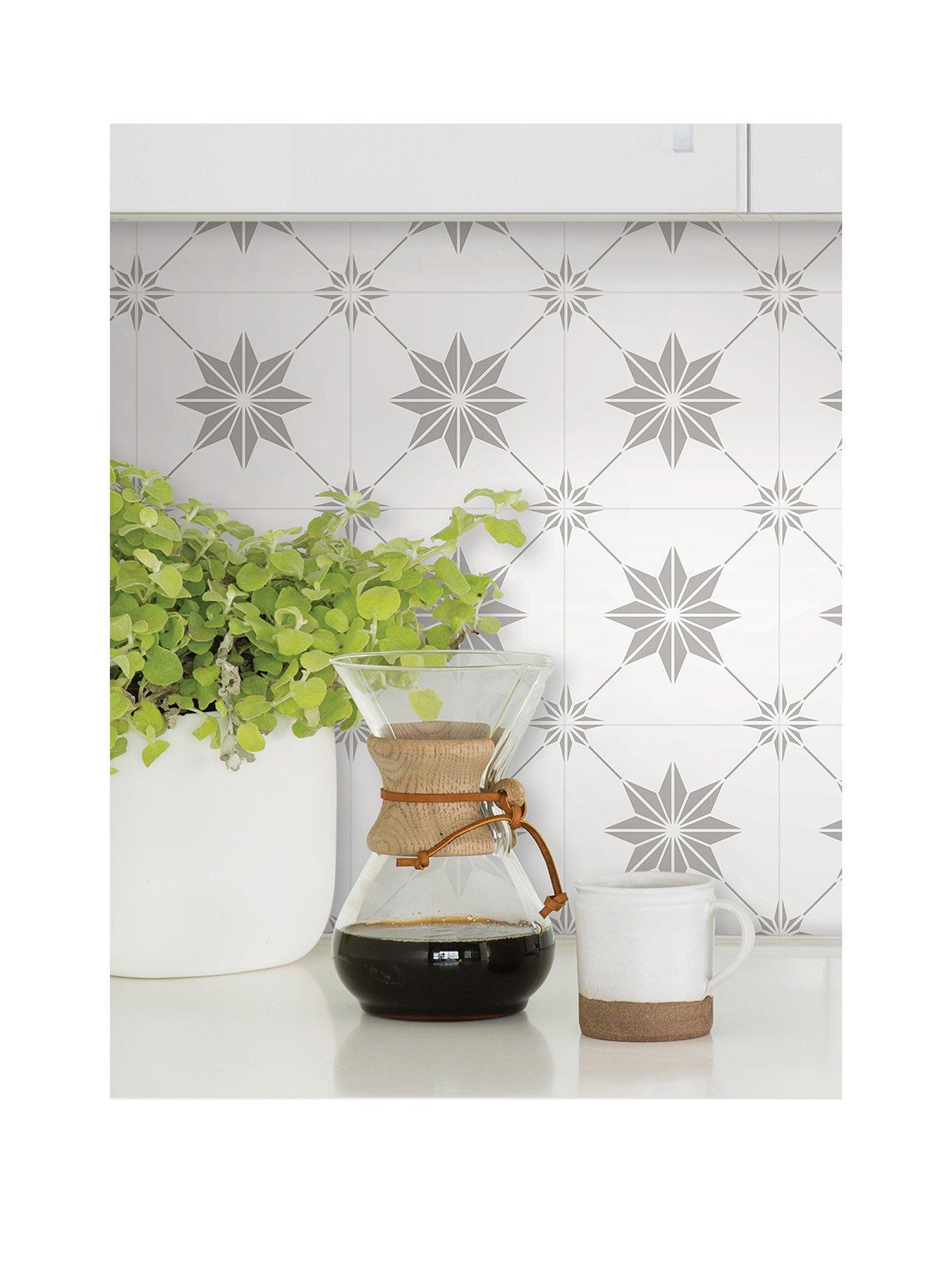 InHome Wallpops Pack of 12 Solis Peel and Stick Wall Tiles
