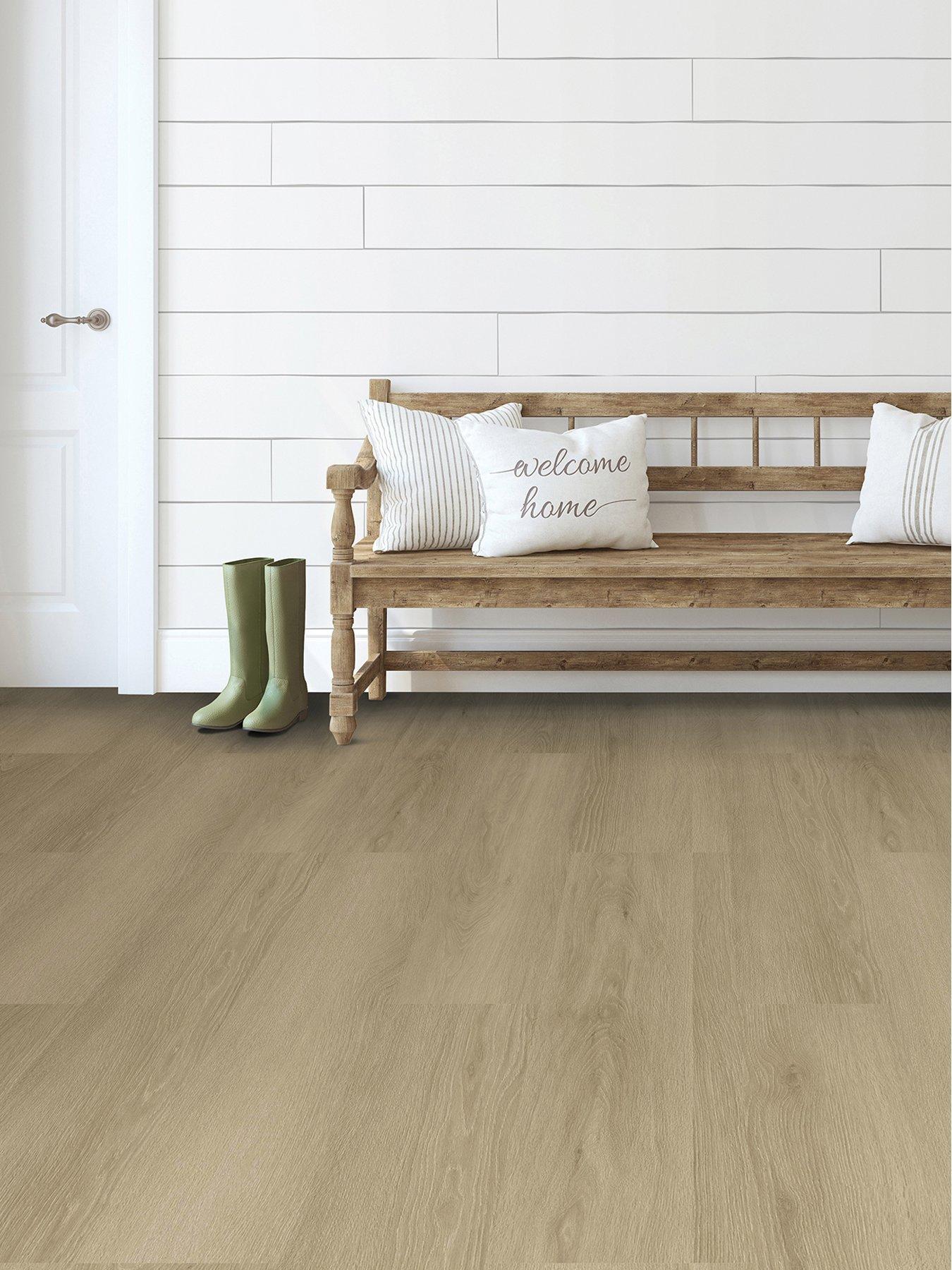  image of floor-pops-pack-of-7-light-oak-wood-peel-amp-stick-floor-planks
