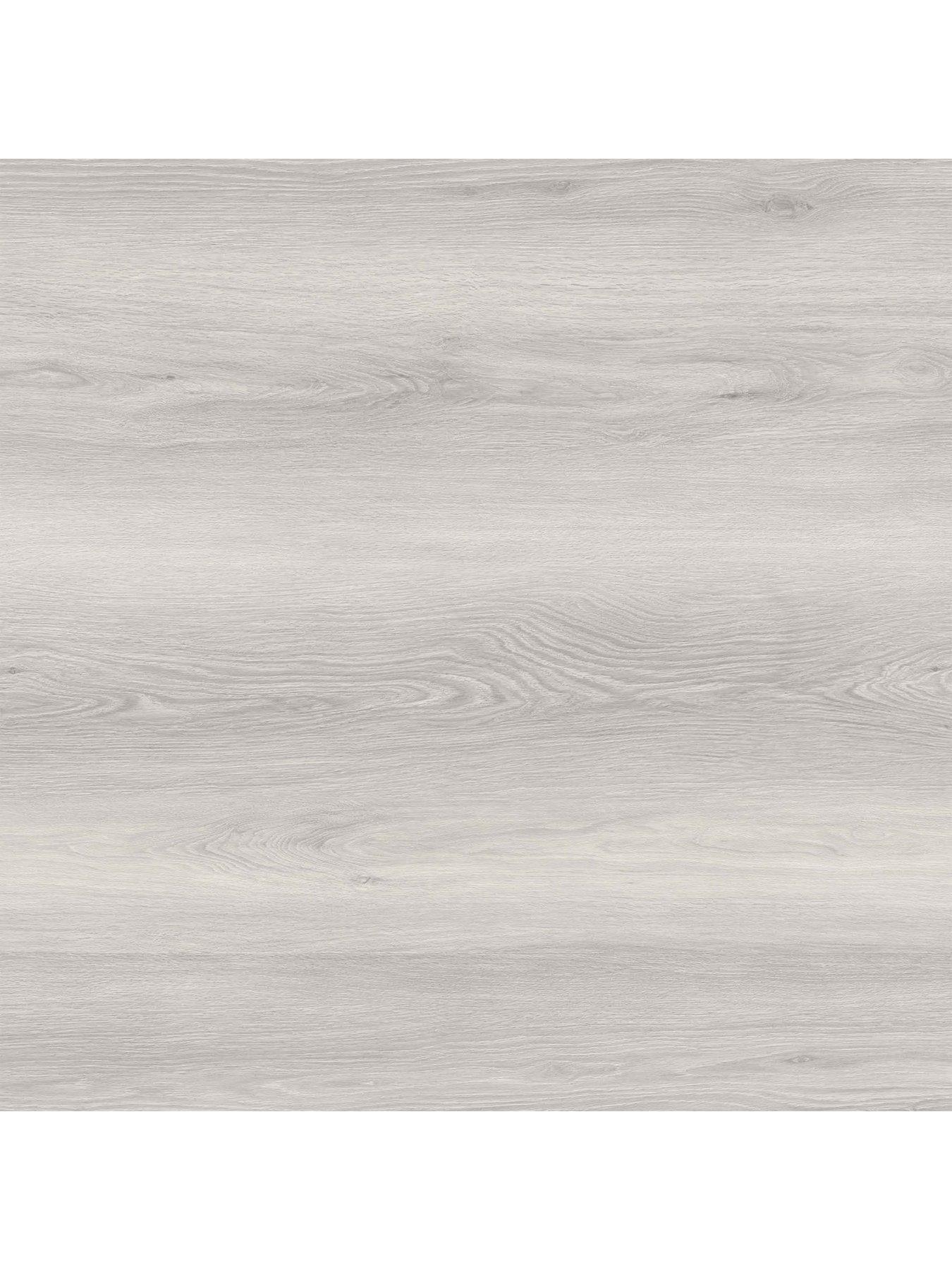 Image 2 of 5 of Floor Pops Pack of 7 Light Grey Wood Peel &amp; Stick Floor Planks