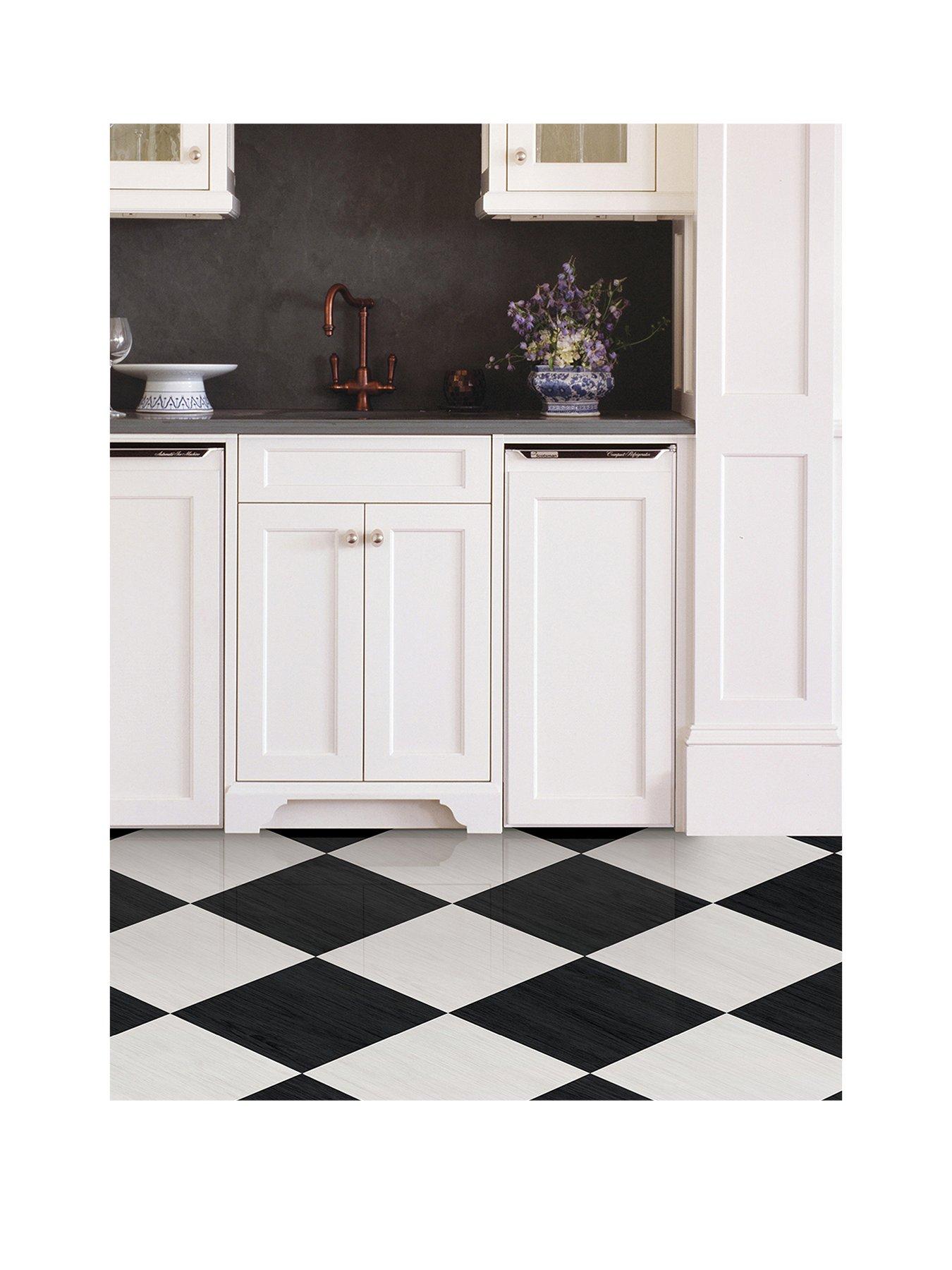 Floor Pops Pack of 10 Lawrence Peel  &  Stick Floor Tiles
