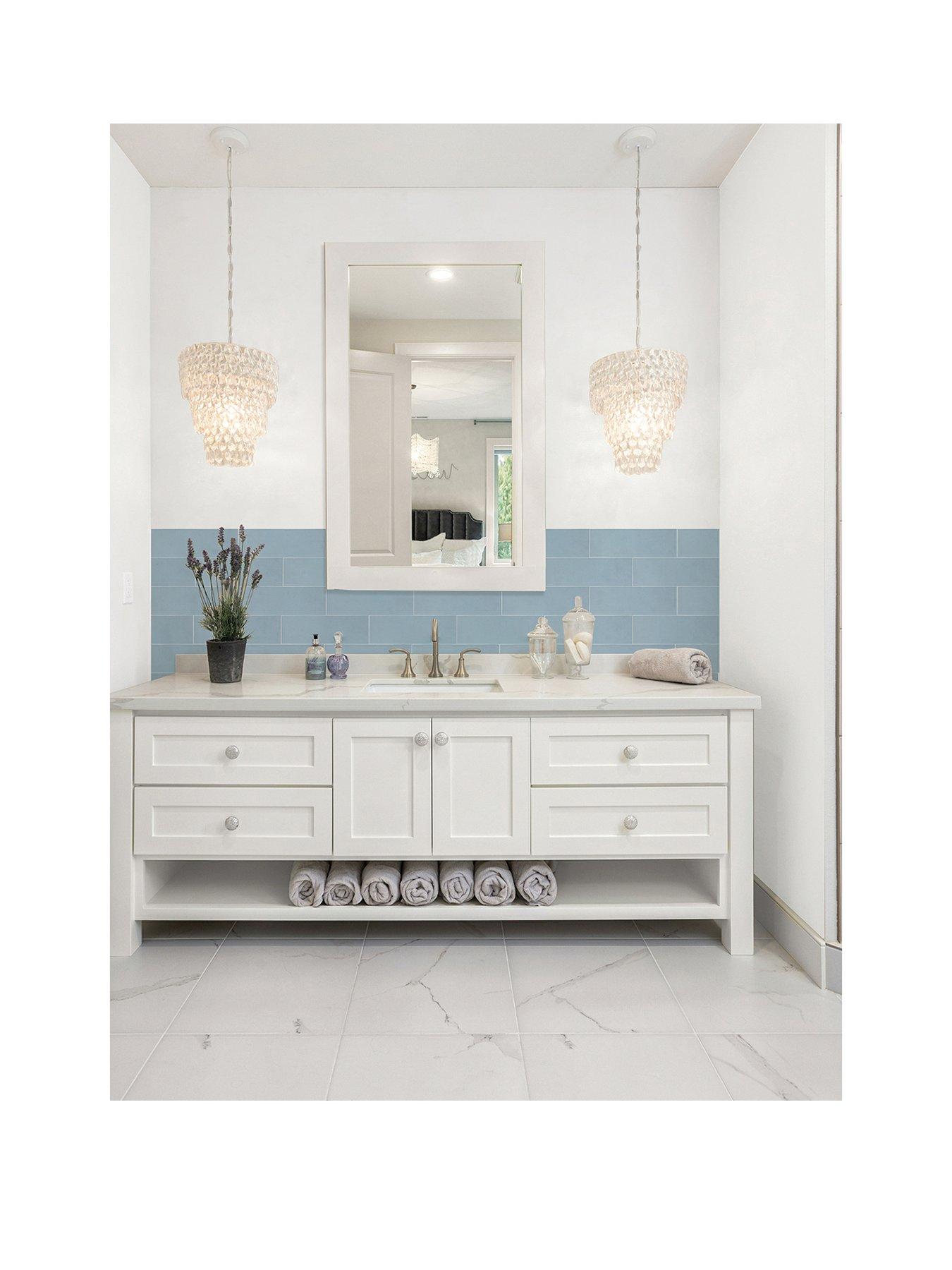 InHome Subway Blue Peel & Stick Luxury Wall Tiles