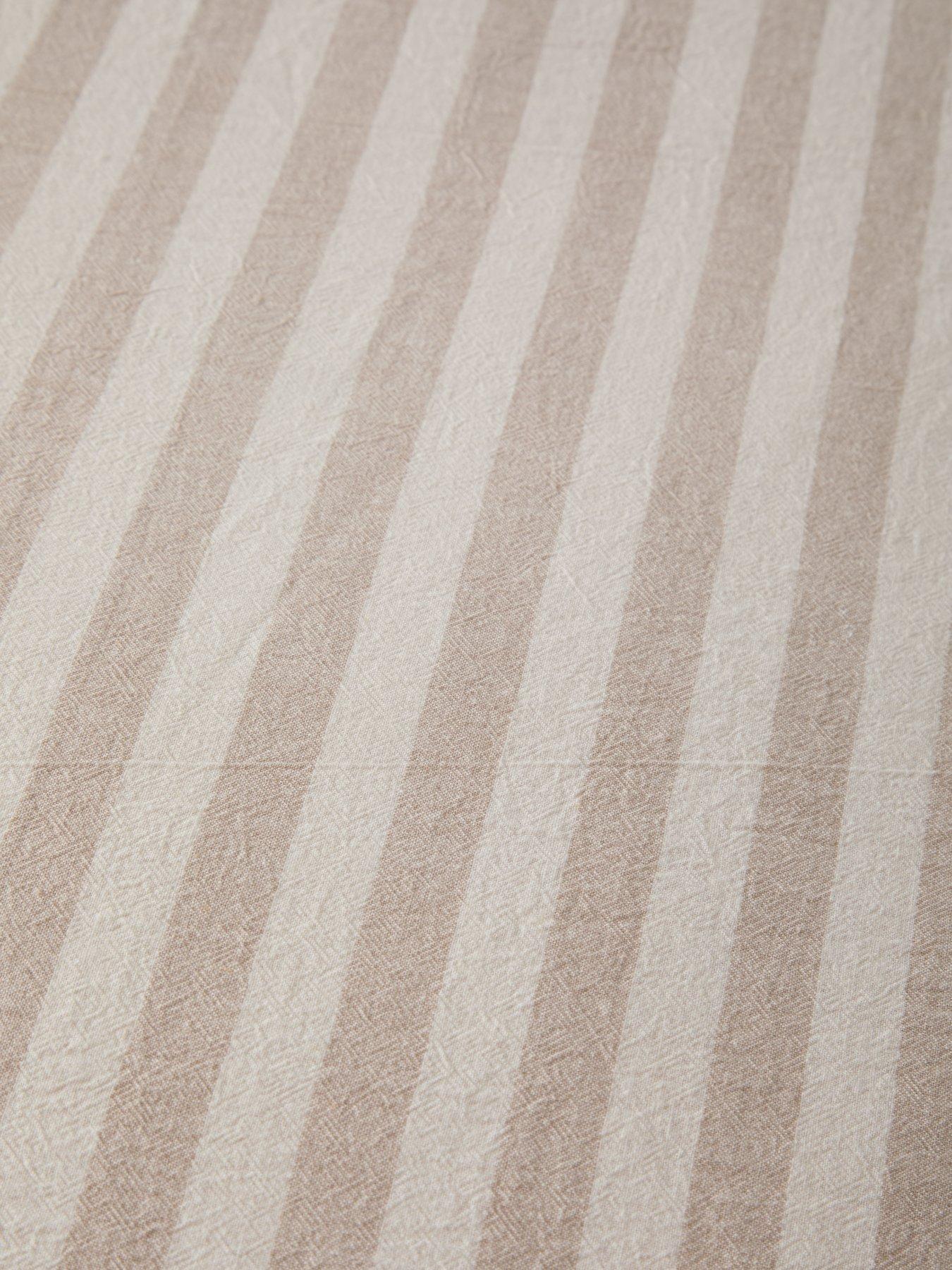  image of michelle-keegan-home-relaxed-linen-mix-stripe-duvet-covernbspset