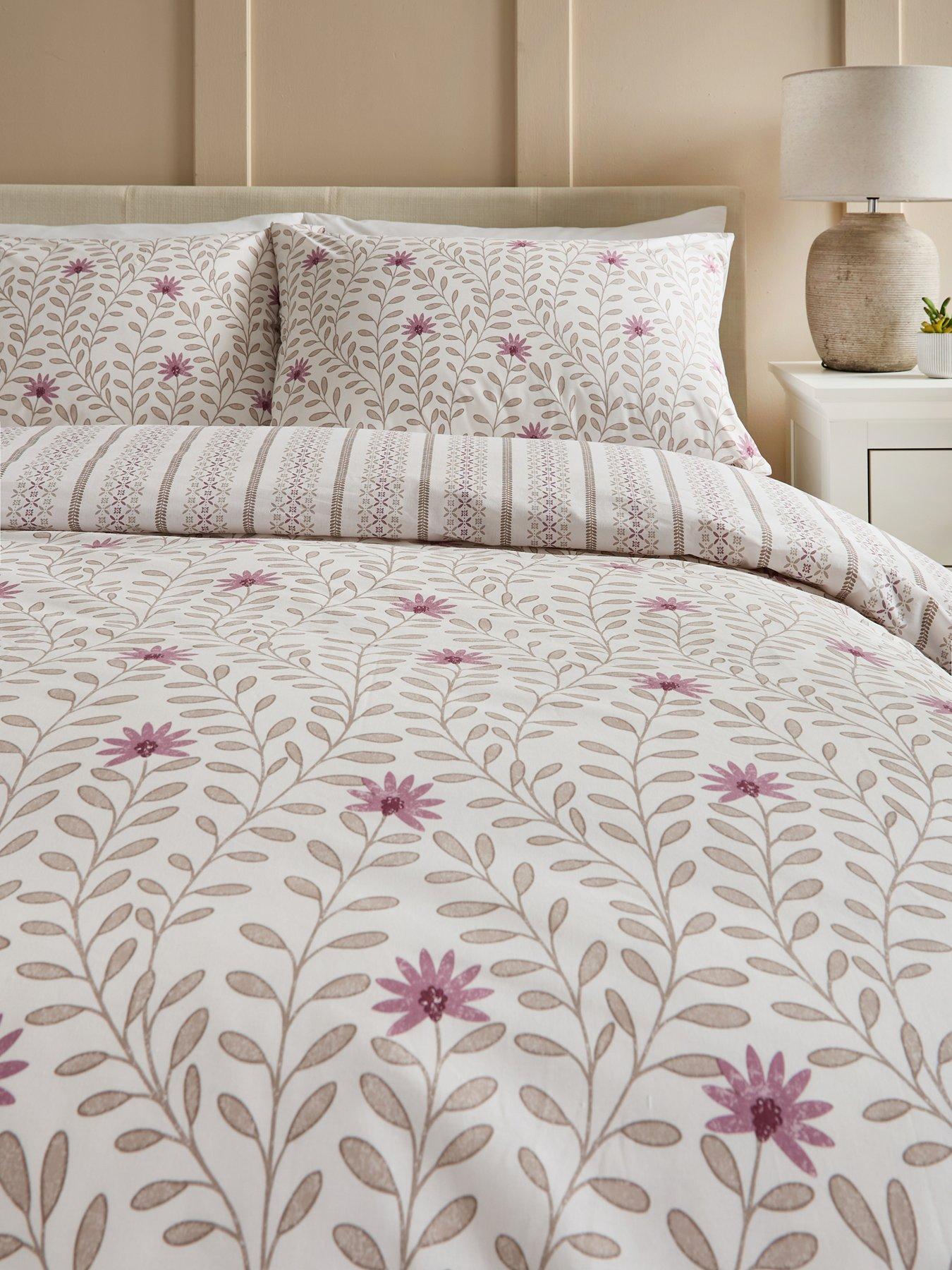 image of very-home-rustic-harmony-floral-print-duvet-cover-set