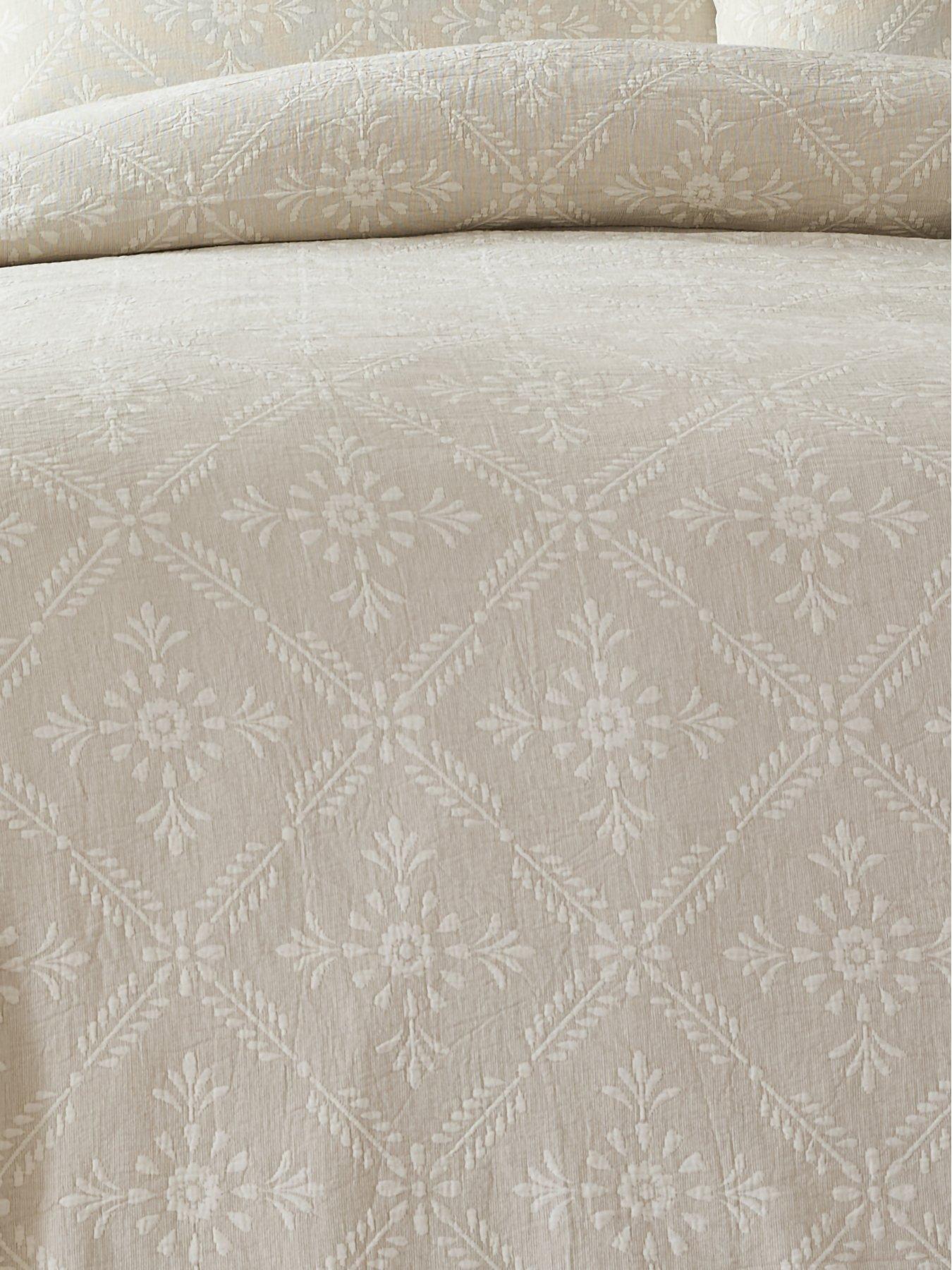  image of very-home-country-floral-jacquard-duvet-cover-set