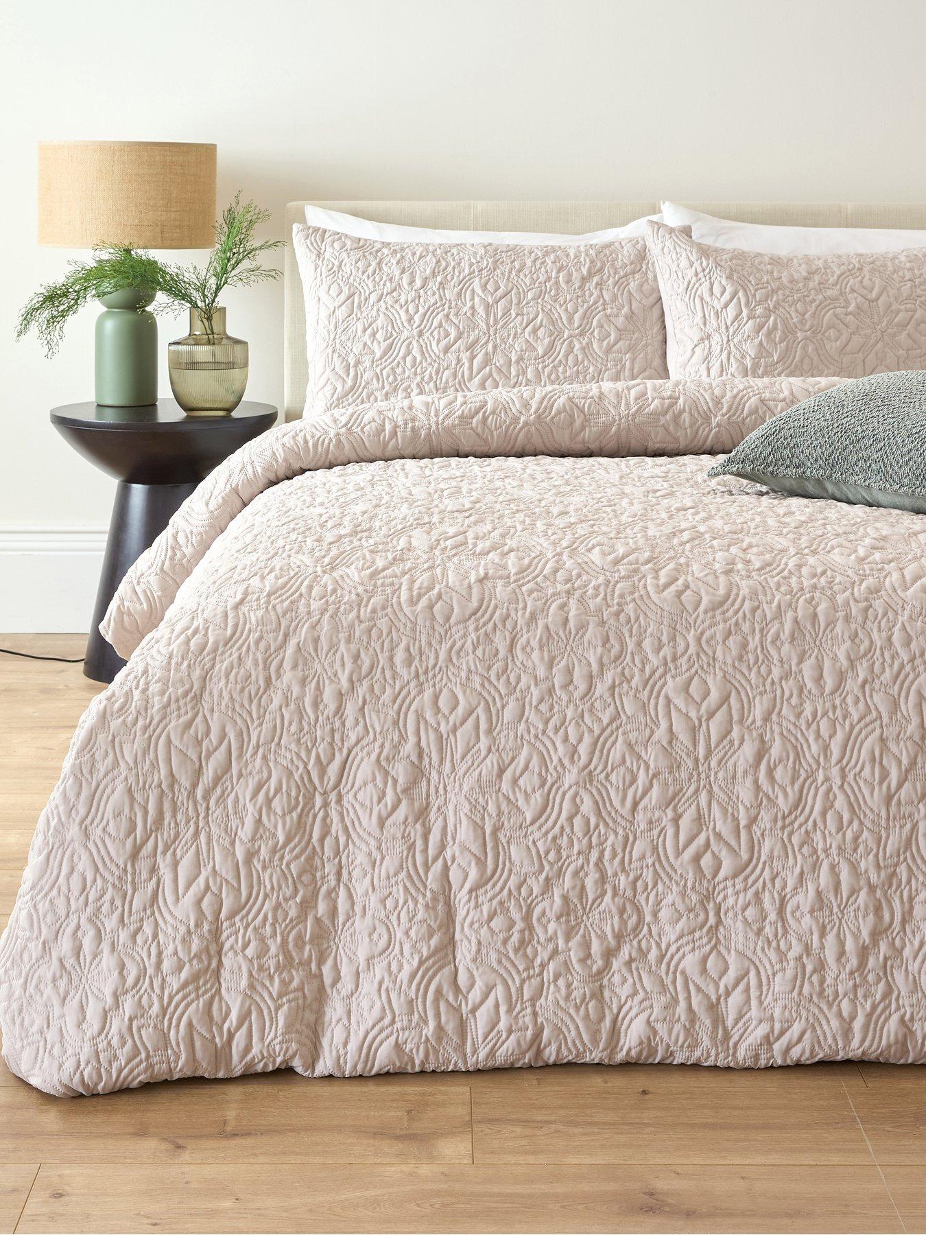 Image 1 of 5 of Very Home Retreat Pinsonic Duvet Cover Set - Natural