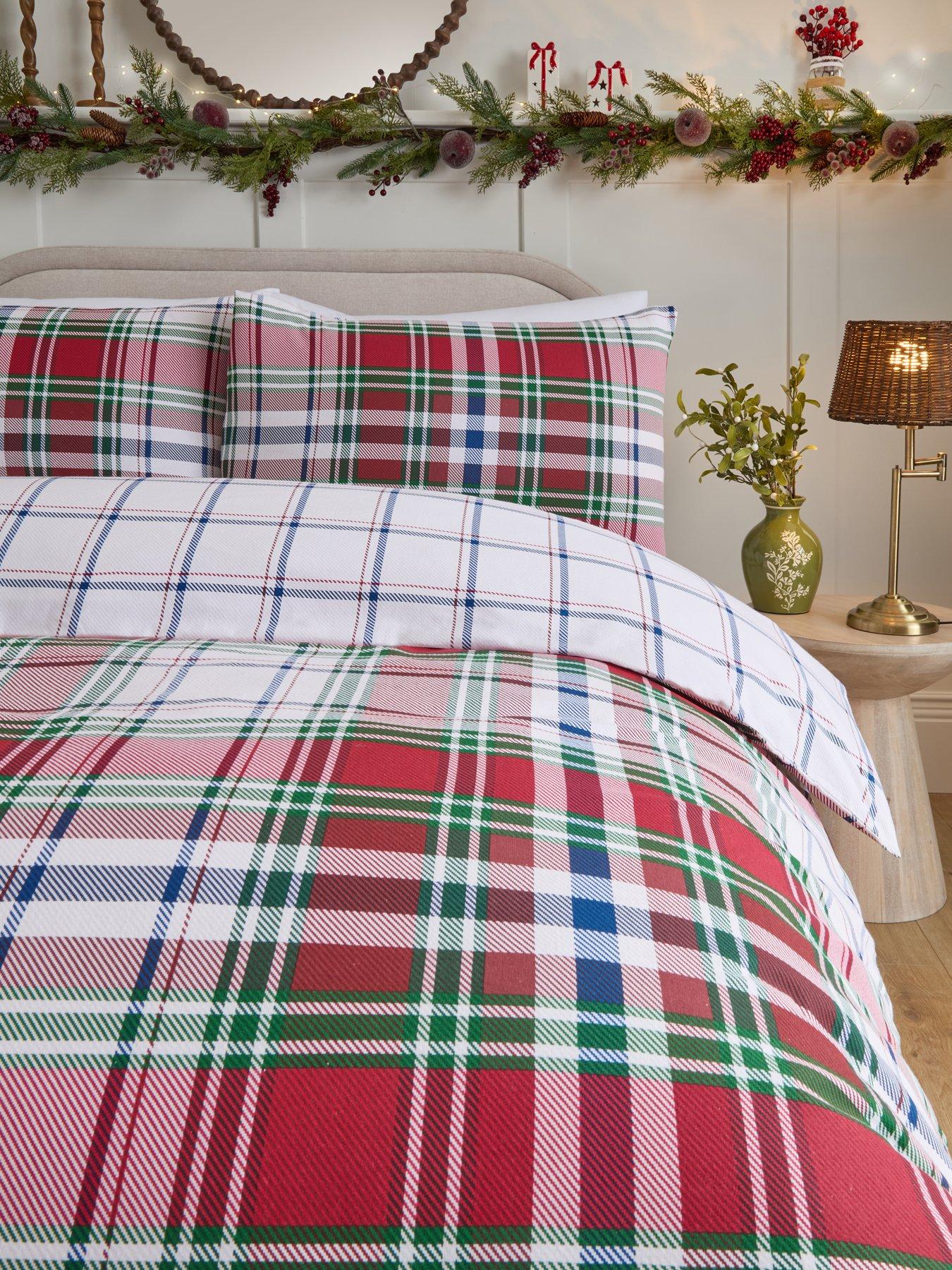 Image 3 of 5 of The Very Collection Brushed Cotton Check Duvet Cover&nbsp;Set