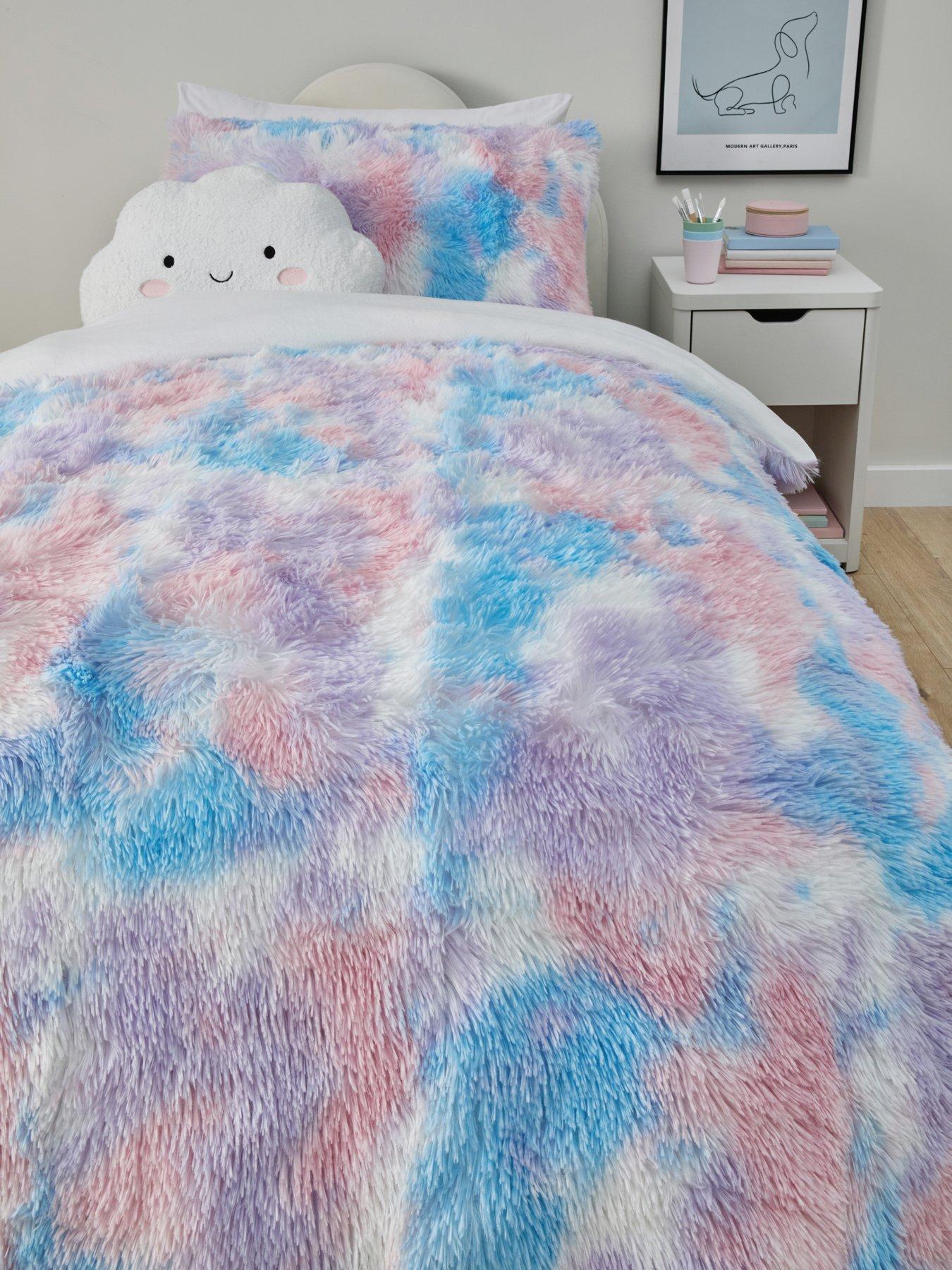 The Very Collection Ombre Fluffy Faux Fur Duvet Cover Set