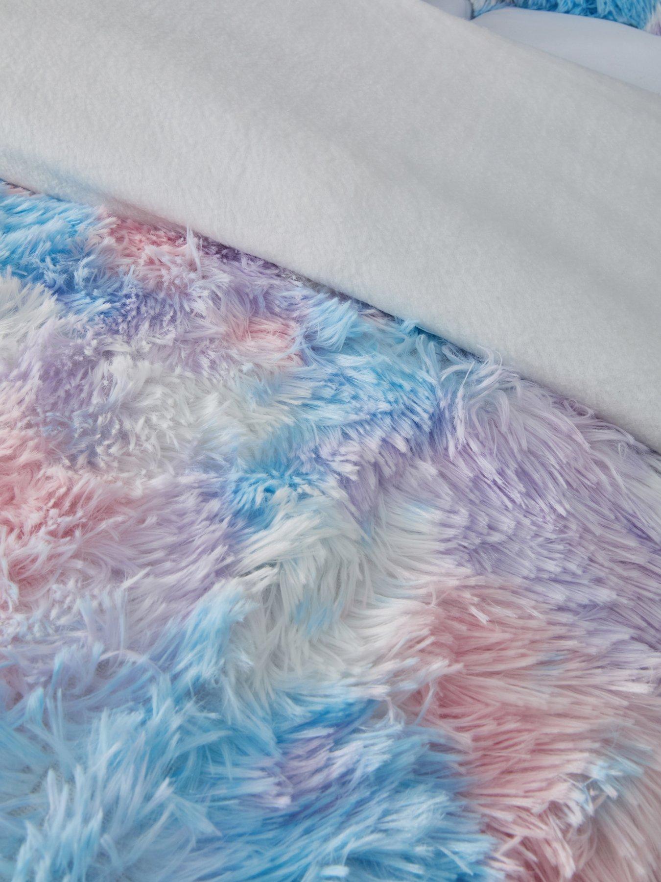  image of very-home-ombre-fluffy-faux-fur-duvet-covernbspset