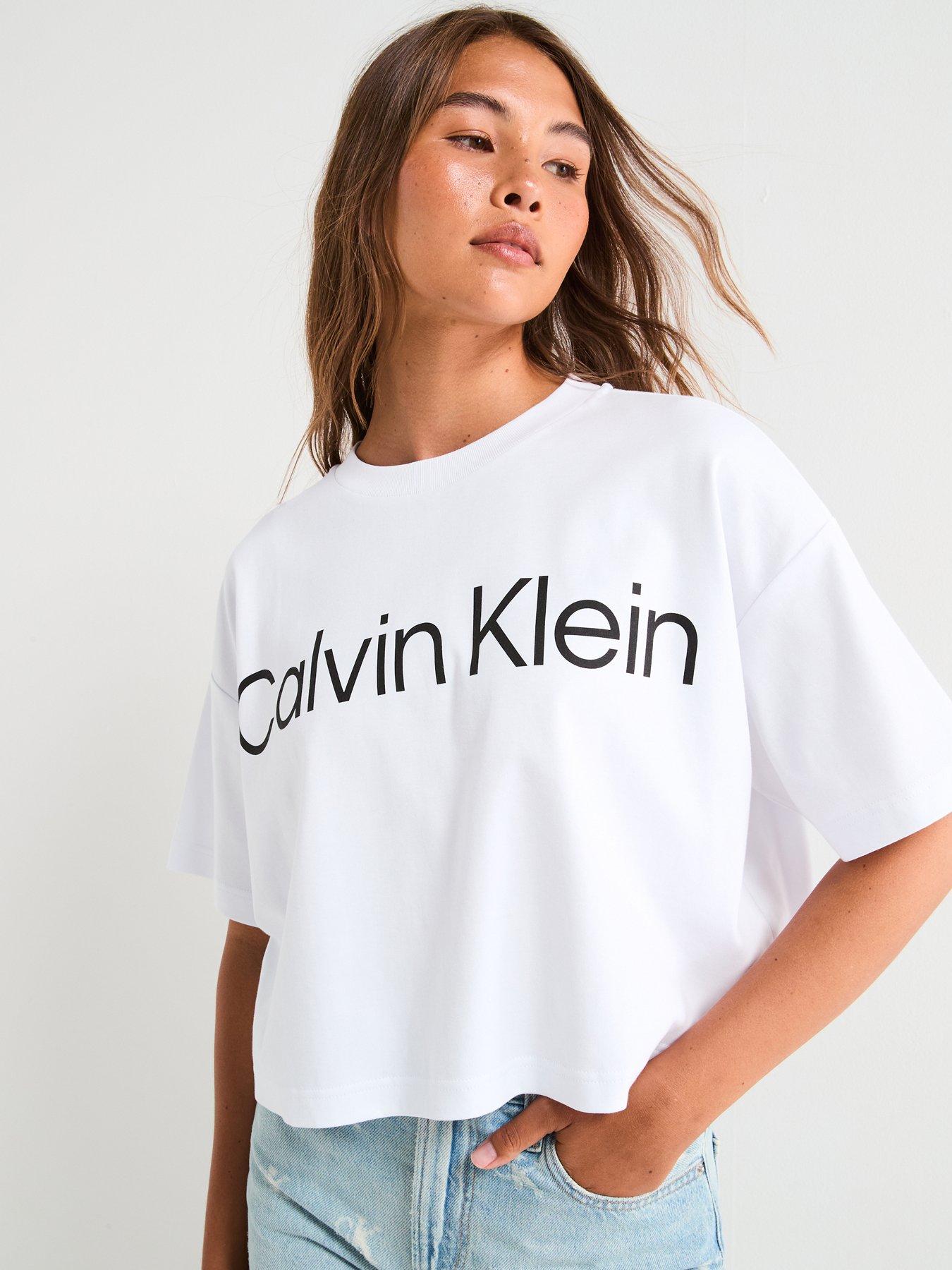 Calvin Klein Jeans Short Sleeve 20s Classic Logo T-shirt - White