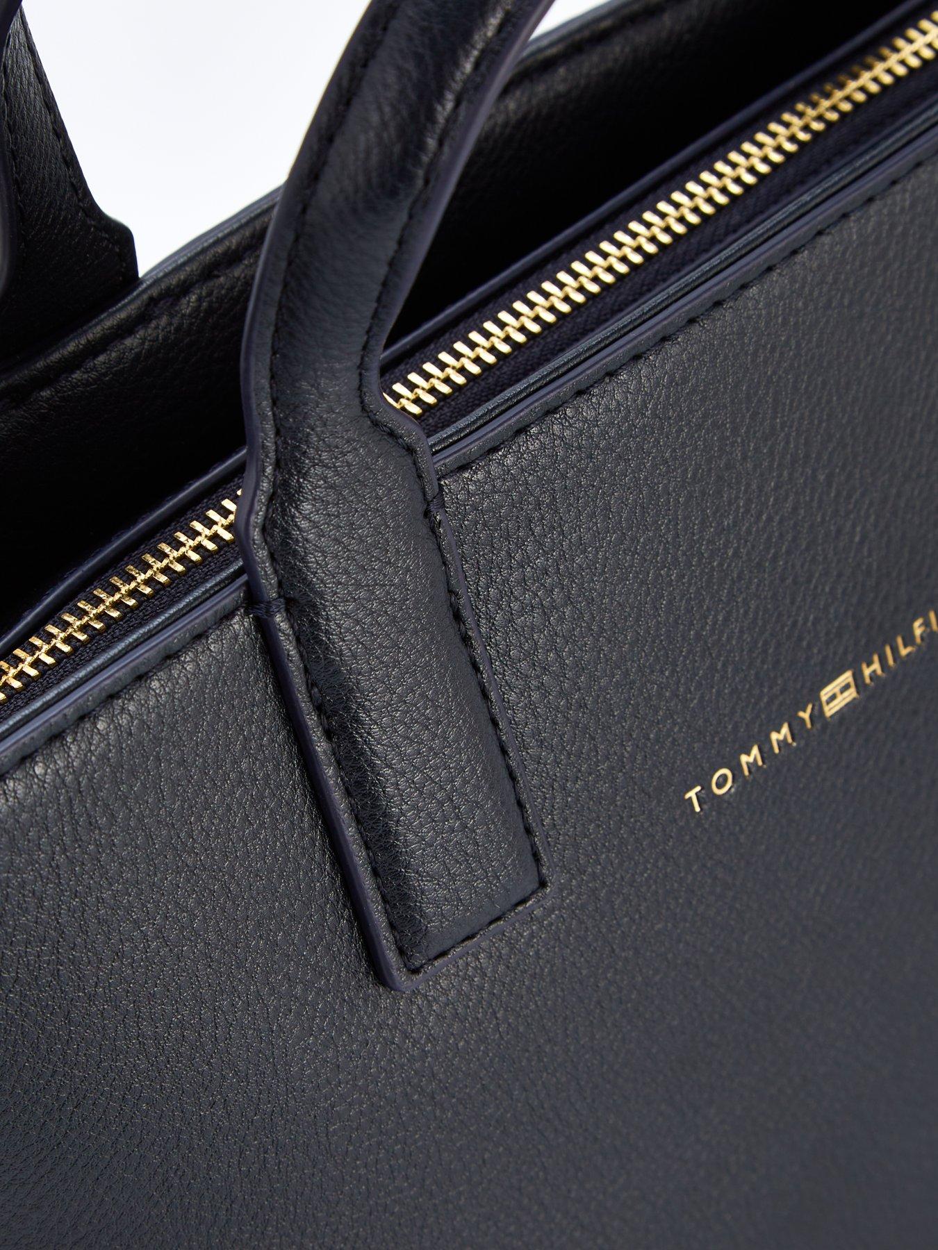 Image 4 of 4 of Tommy Hilfiger Logo Strap Mini Tote - Space Blue