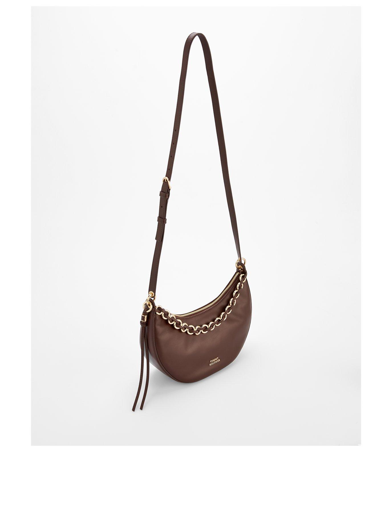Image 2 of 4 of Tommy Hilfiger Leather Crossover Shoulder Bag - Brown