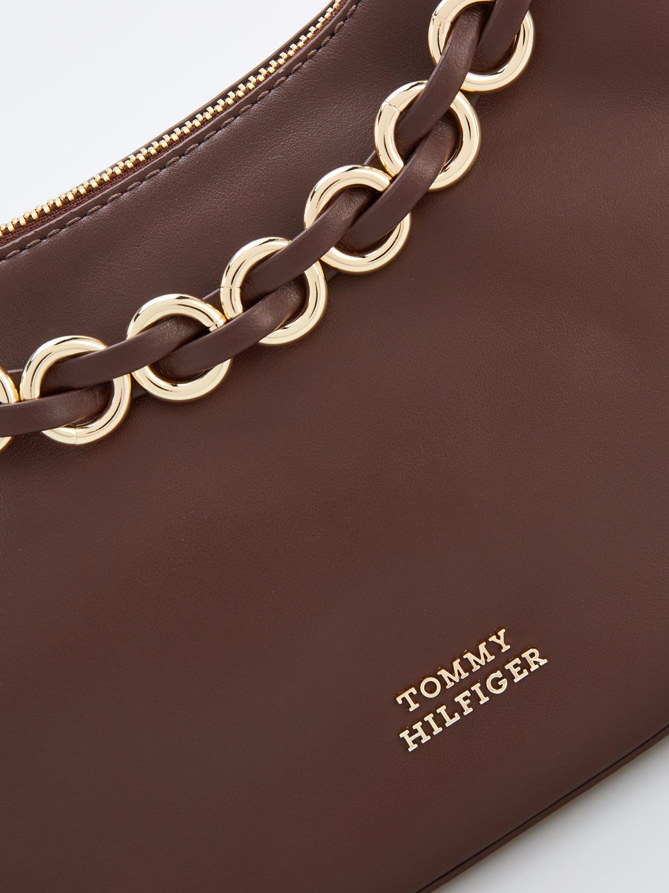 Image 3 of 4 of Tommy Hilfiger Leather Crossover Shoulder Bag - Brown