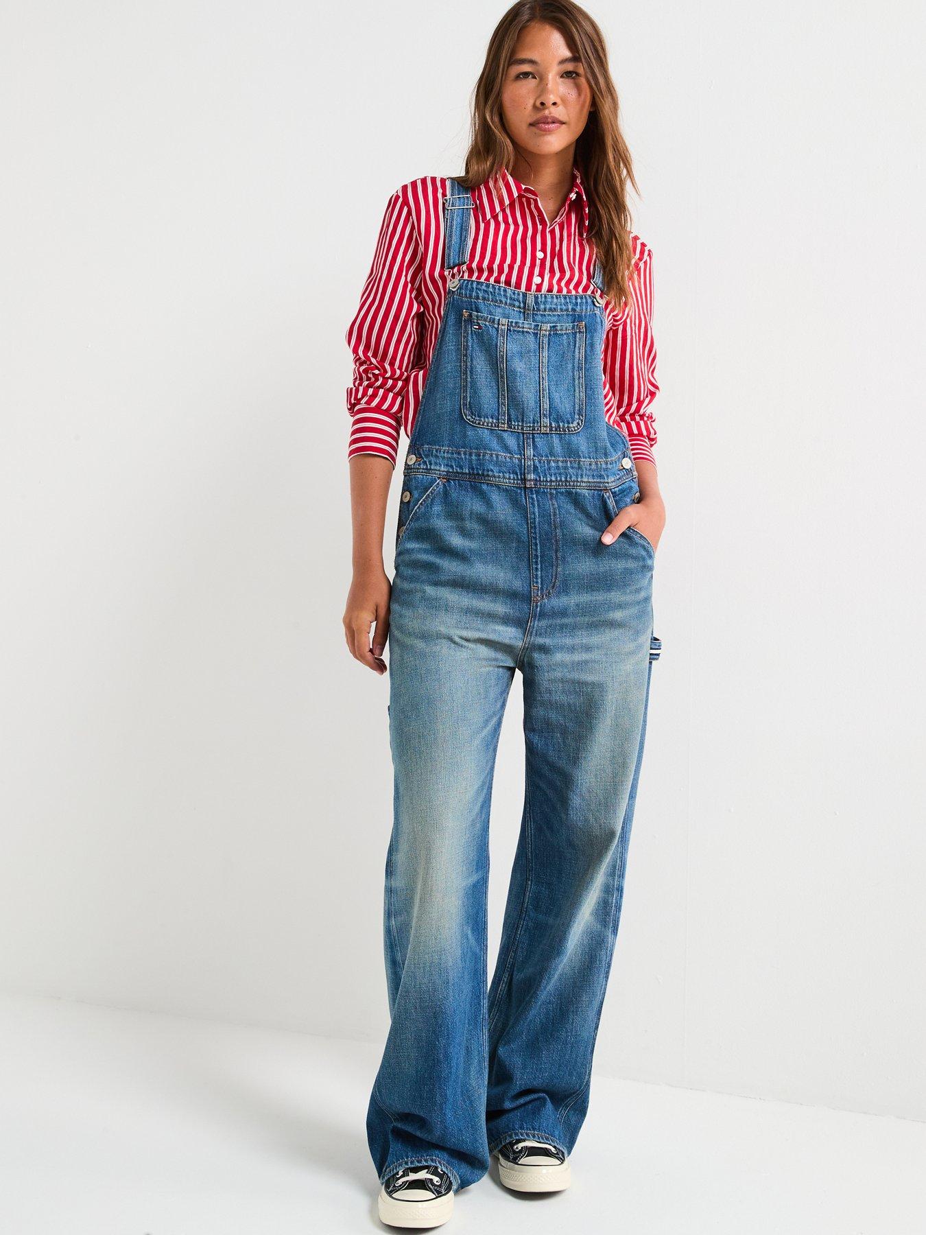 Image 3 of 6 of Tommy Jeans Classic Dungaree - Denim