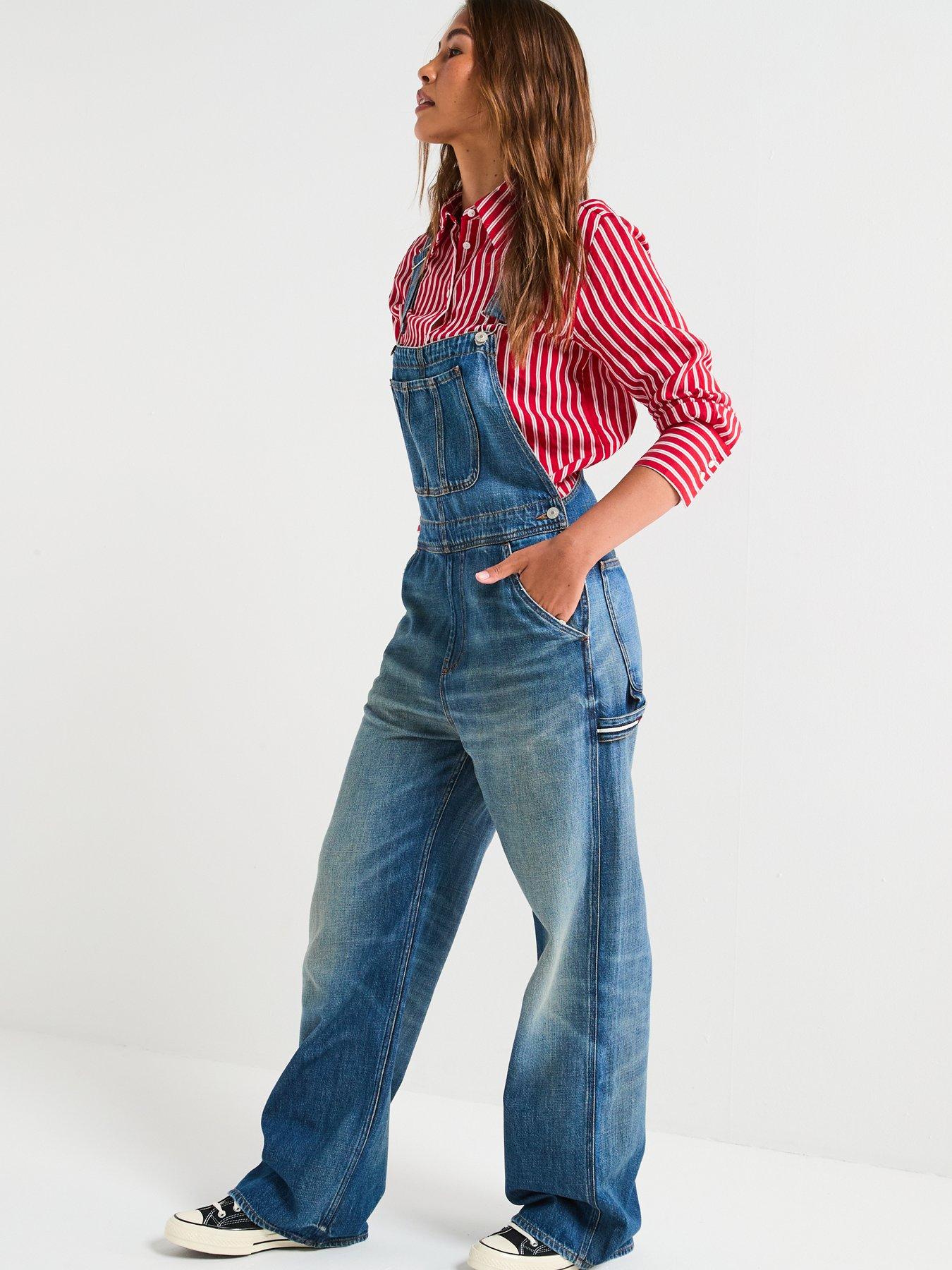 Image 5 of 6 of Tommy Jeans Classic Dungaree - Denim
