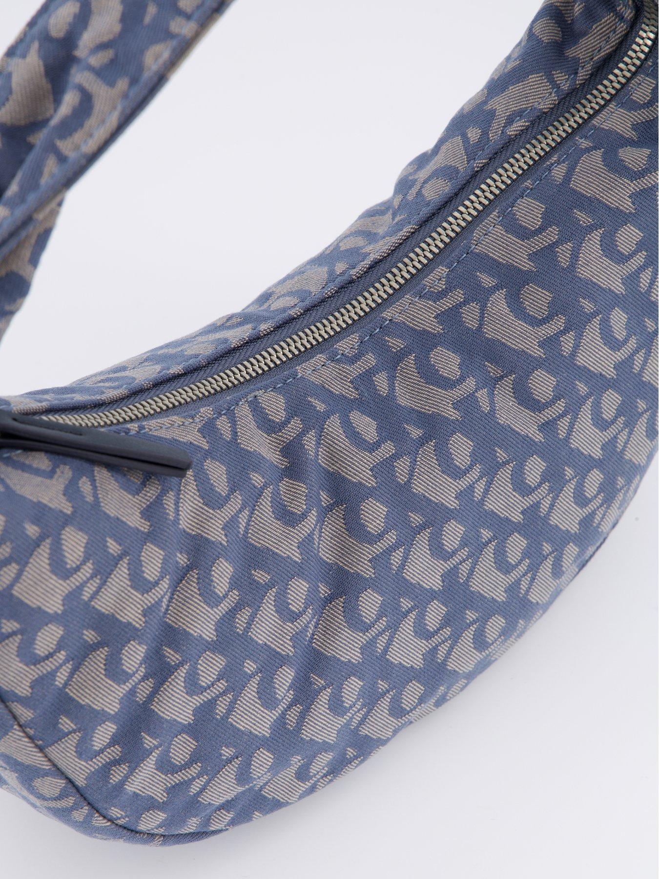 Image 3 of 4 of Calvin Klein Jeans Ckj Monogram Medium Shoulder Bag &amp; Blue/ Purple