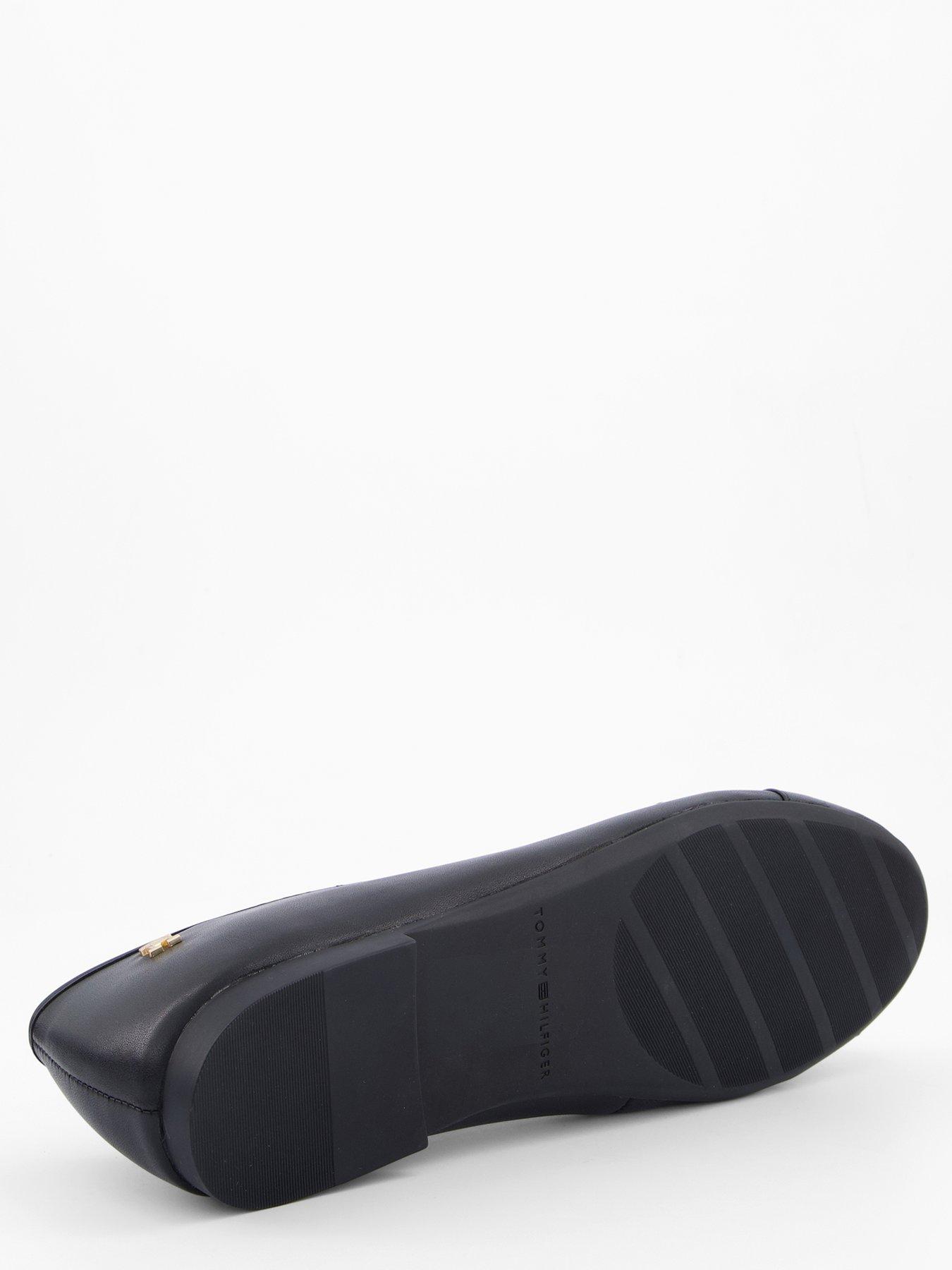 Image 4 of 6 of Tommy Hilfiger Leather TH Monogram Ballerinas