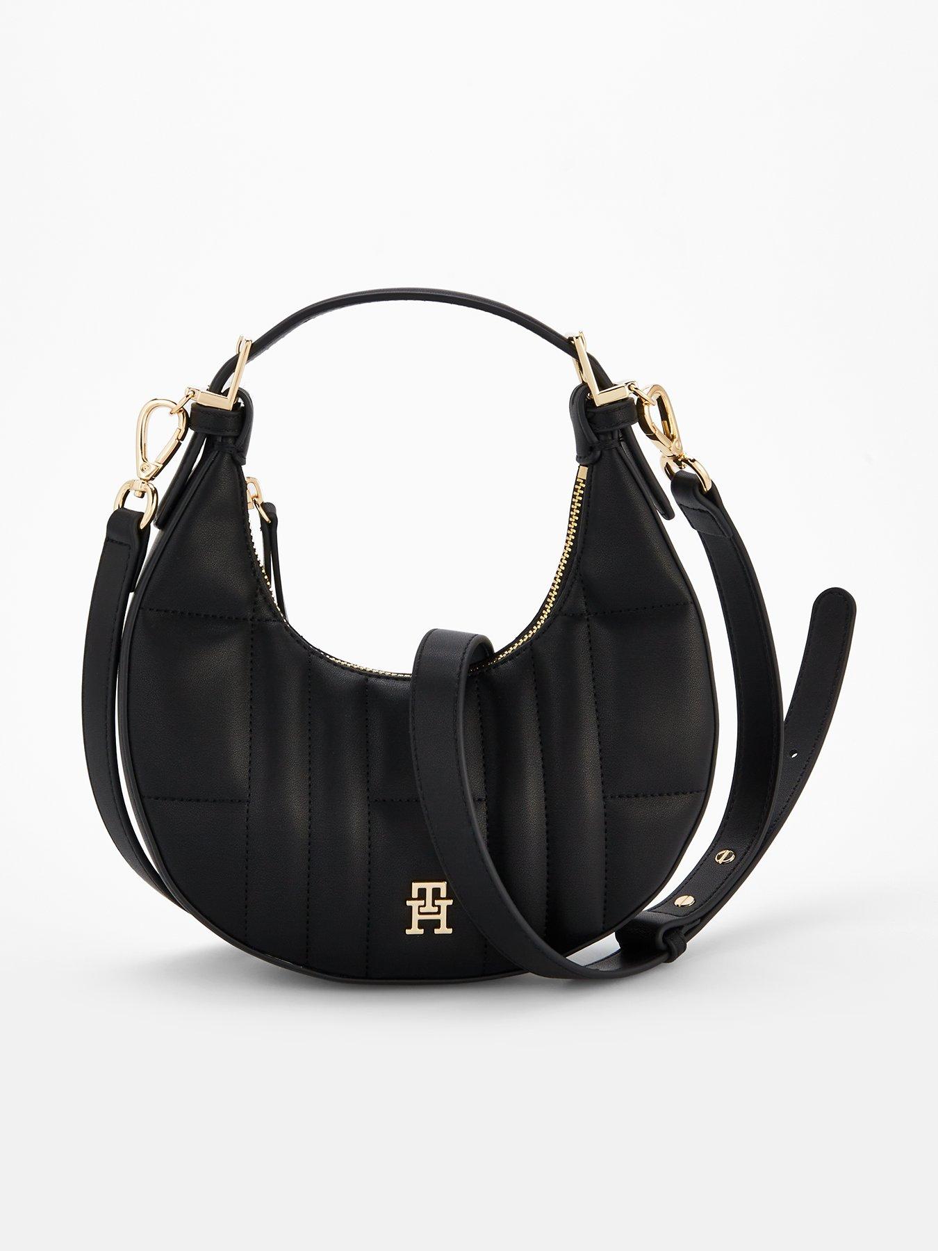 Image 1 of 4 of Tommy Hilfiger Moon Shape Crossbody Bag - Black