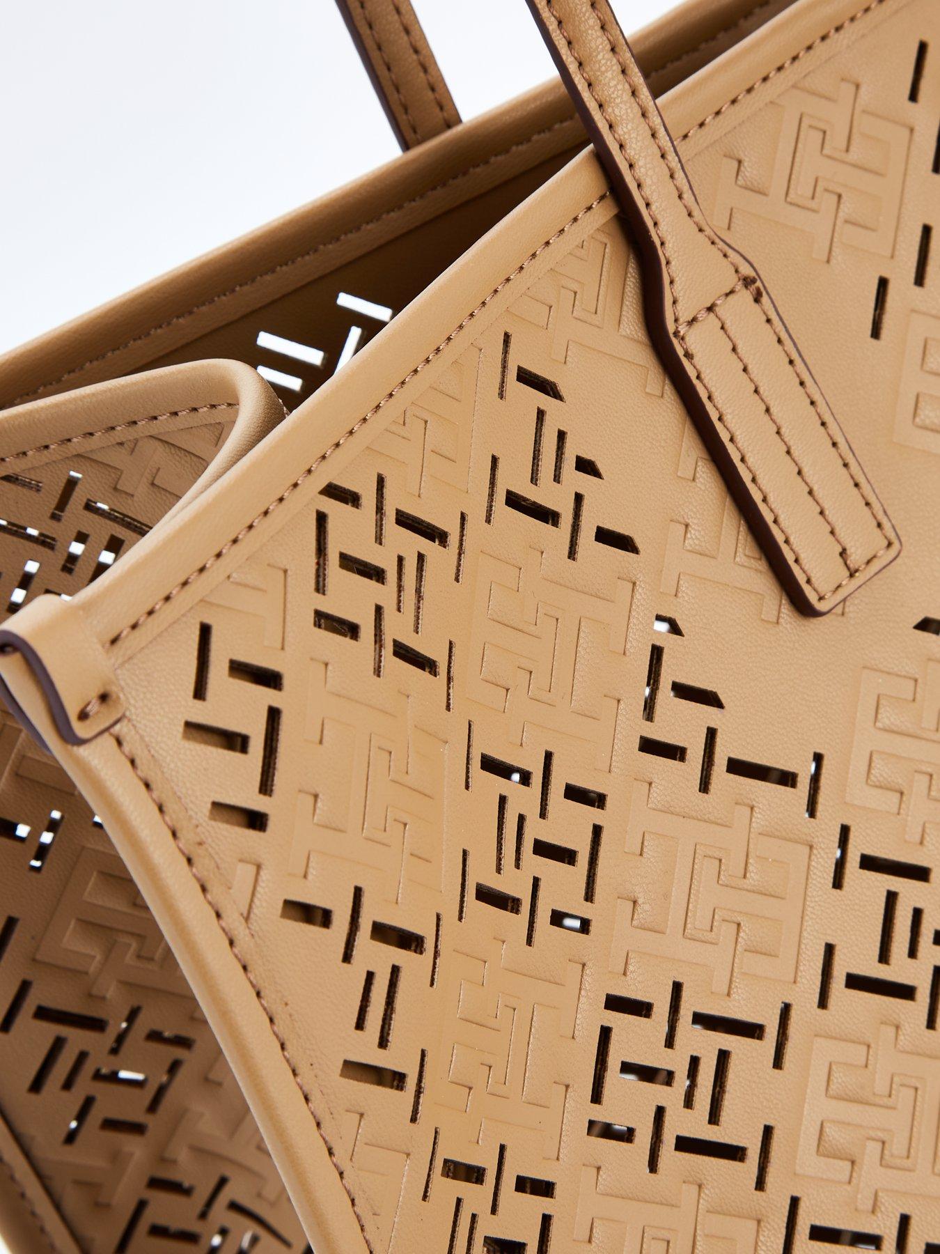 Image 3 of 4 of Tommy Hilfiger Tote Monogram Bag - Beige