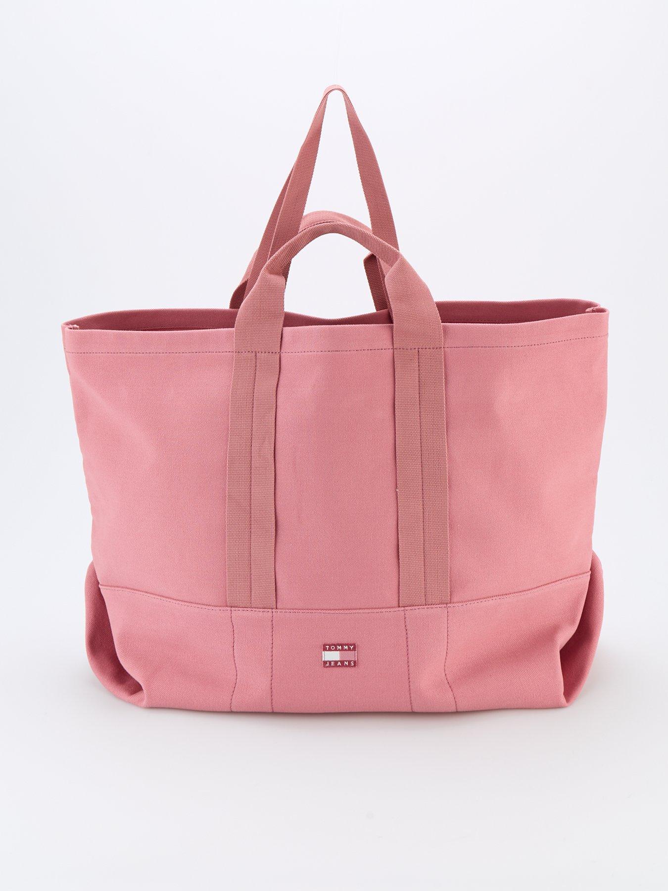 Tommy Jeans Jean Edition Canvas Tote Bag - Coral Pink