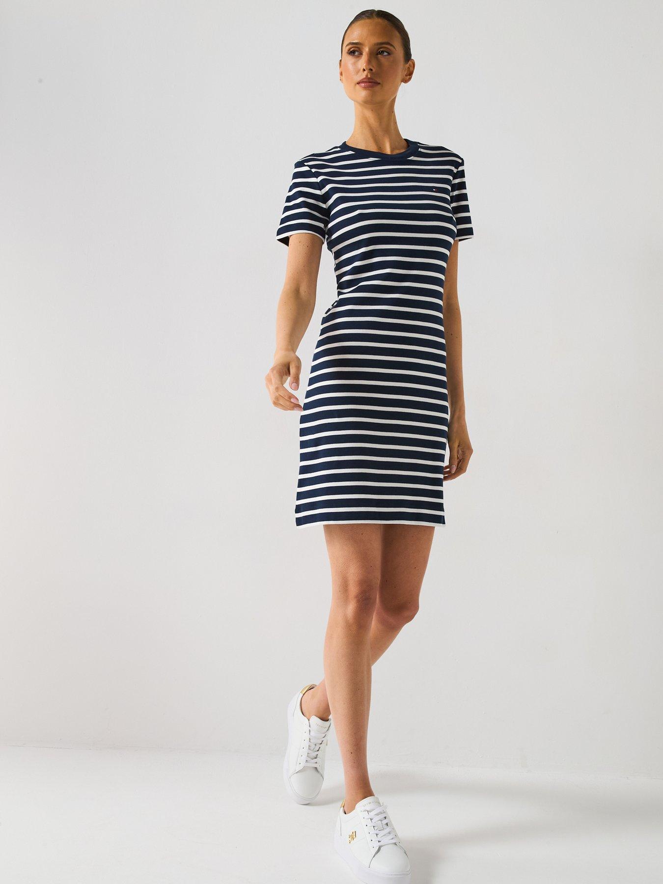 Tommy Hilfiger Cody Straight Slim Short Sleeve Dress - Black