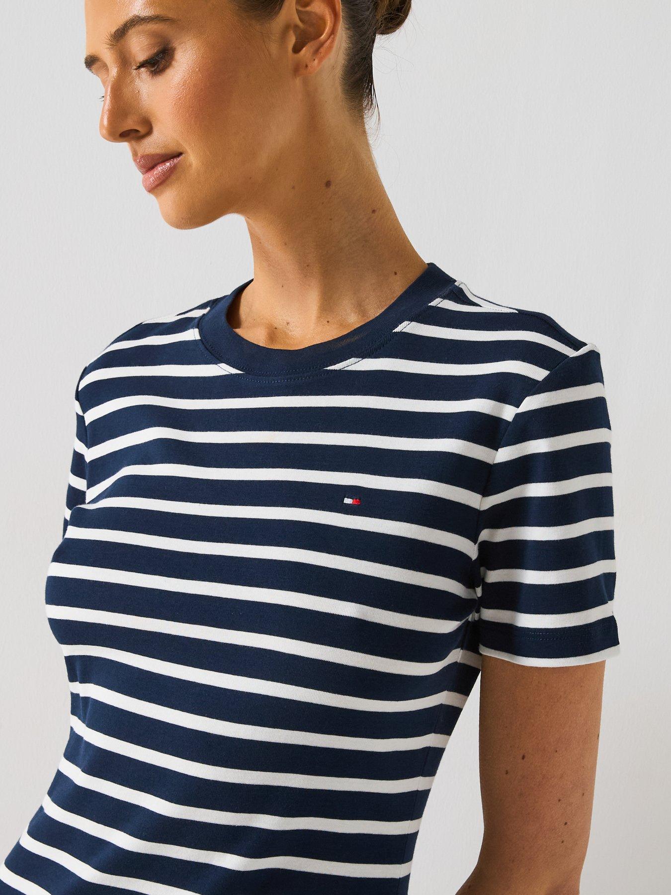 Image 4 of 5 of Tommy Hilfiger Cody Straight Slim Short Sleeve Dress - Black