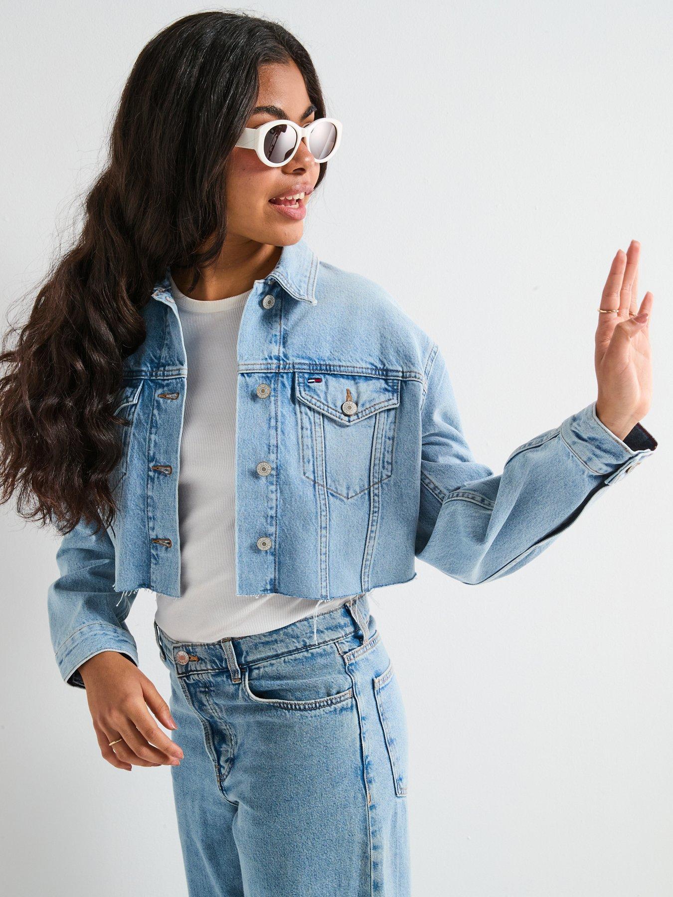 undefined Croppd Trckr Jkt Rwb Ext Ci6033 - Blue