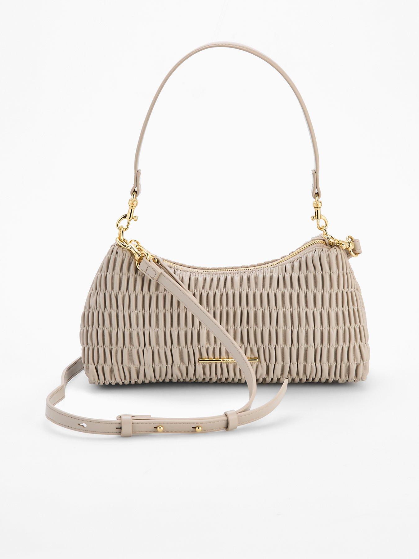 Image 1 of 4 of Calvin Klein Ruched Drop Shoulder Bag &amp; Chateau