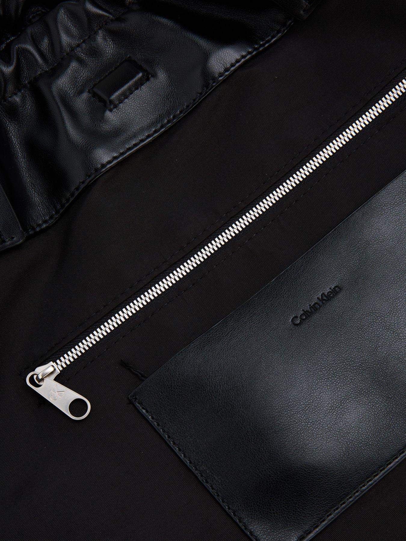 Image 4 of 4 of Calvin Klein Drawstring Tote &amp; Black