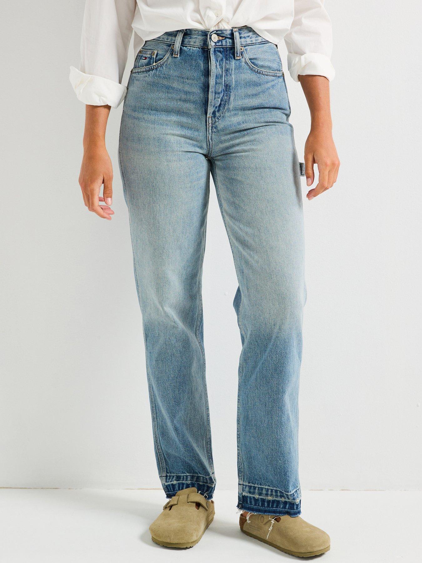 Tommy Jeans Layla High Rise Slim Straight Jeans - Blue