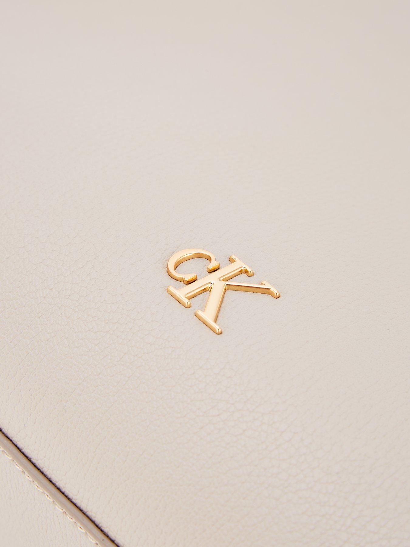 Image 3 of 4 of Calvin Klein Monogram Chain Tote Bag &amp; Chateau