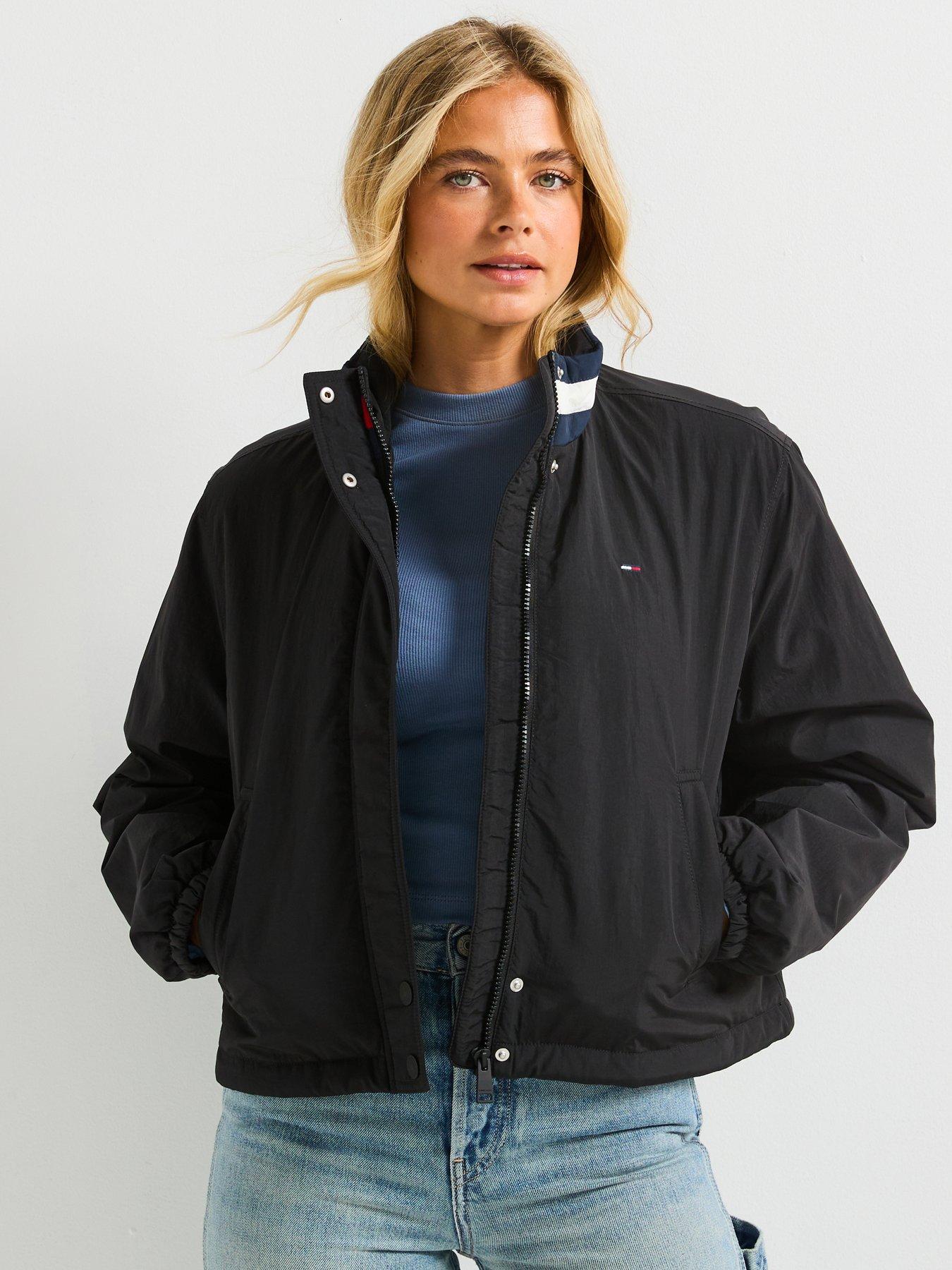 Tommy Jeans Essential Padded Flag Jacket - Black