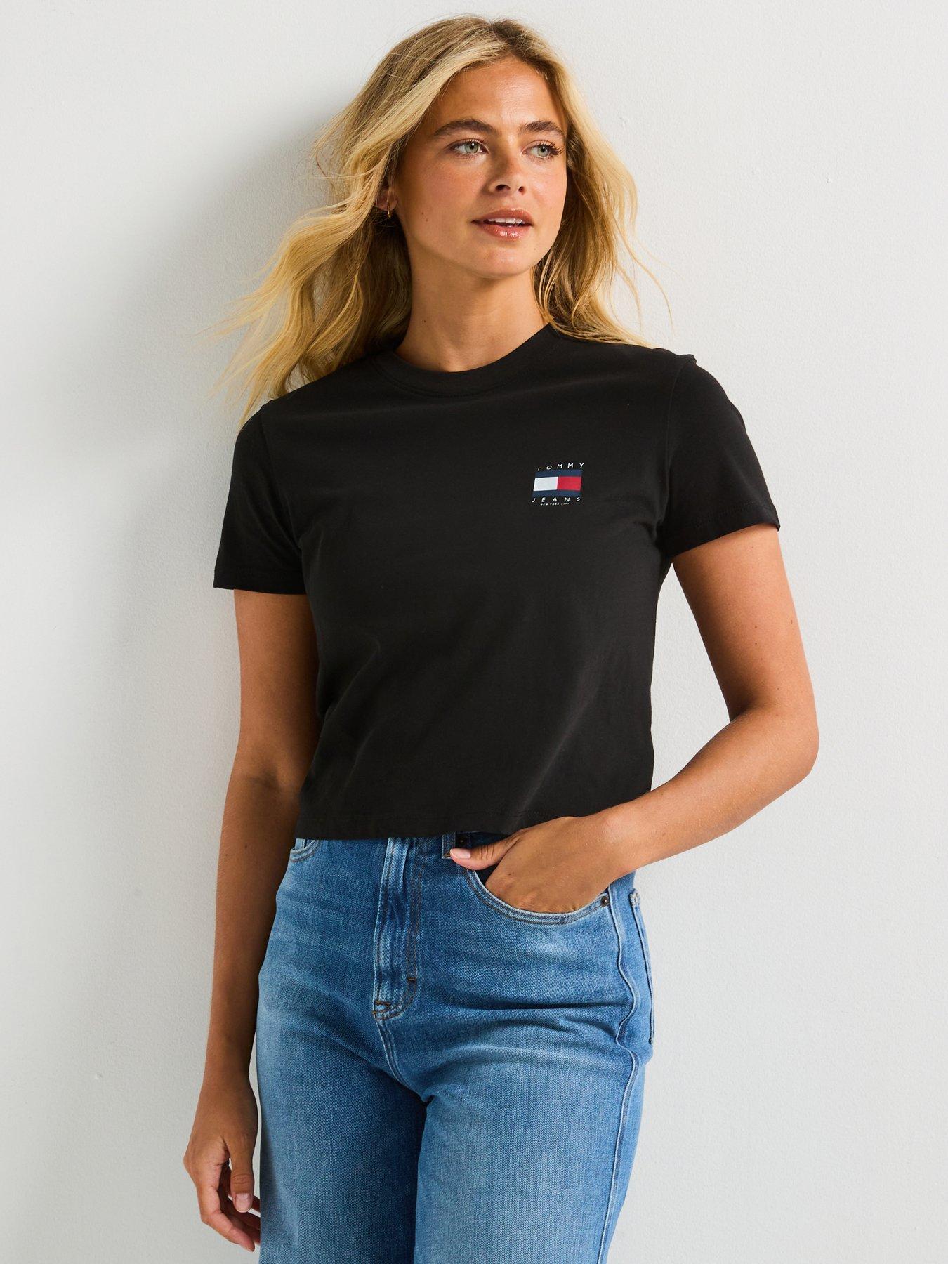 undefined Us Flag Short Sleeve T-Shirt - Black