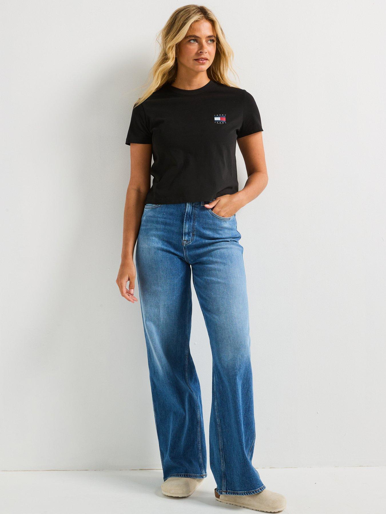 Image 3 of 6 of Tommy Jeans Claire Straight Leg Jeans - Blue