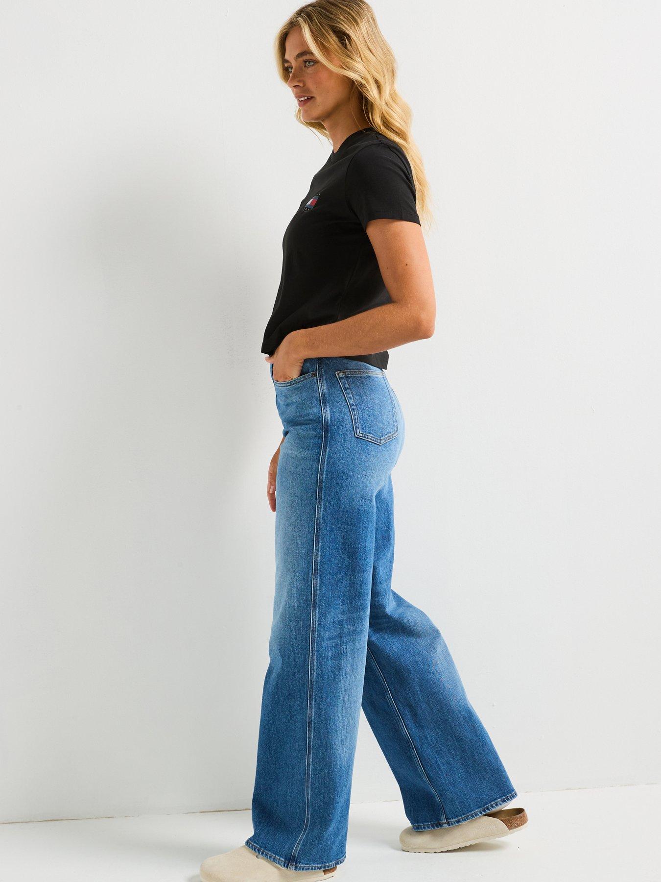 Image 6 of 6 of Tommy Jeans Claire Straight Leg Jeans - Blue