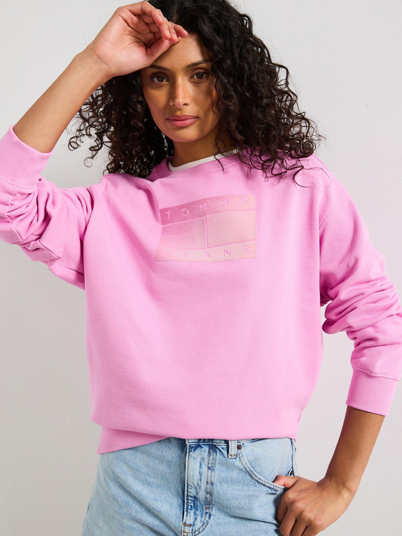Image 5 of 6 of Tommy Jeans Regular Logo Sweatshirt - Pink