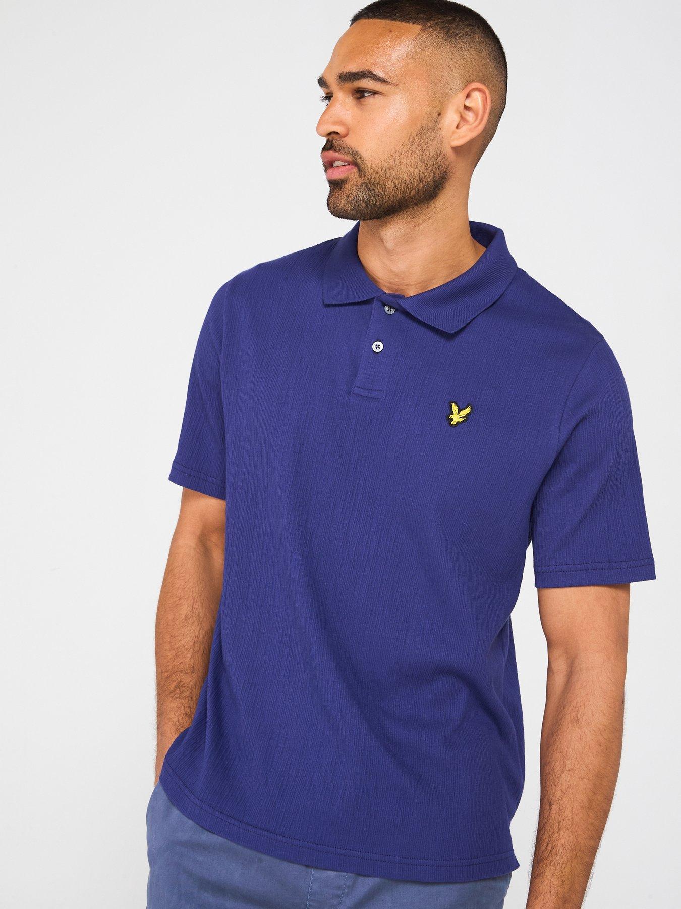 lyle-scott-crepe-polo-shirt-dark-purple