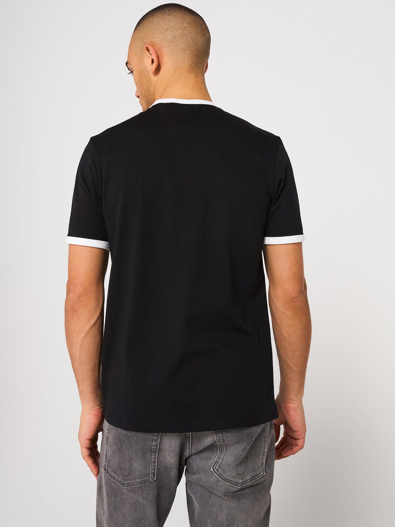 Image 2 of 5 of Lyle & Scott Contrast Trim&nbsp;Ringer T-Shirt - Black