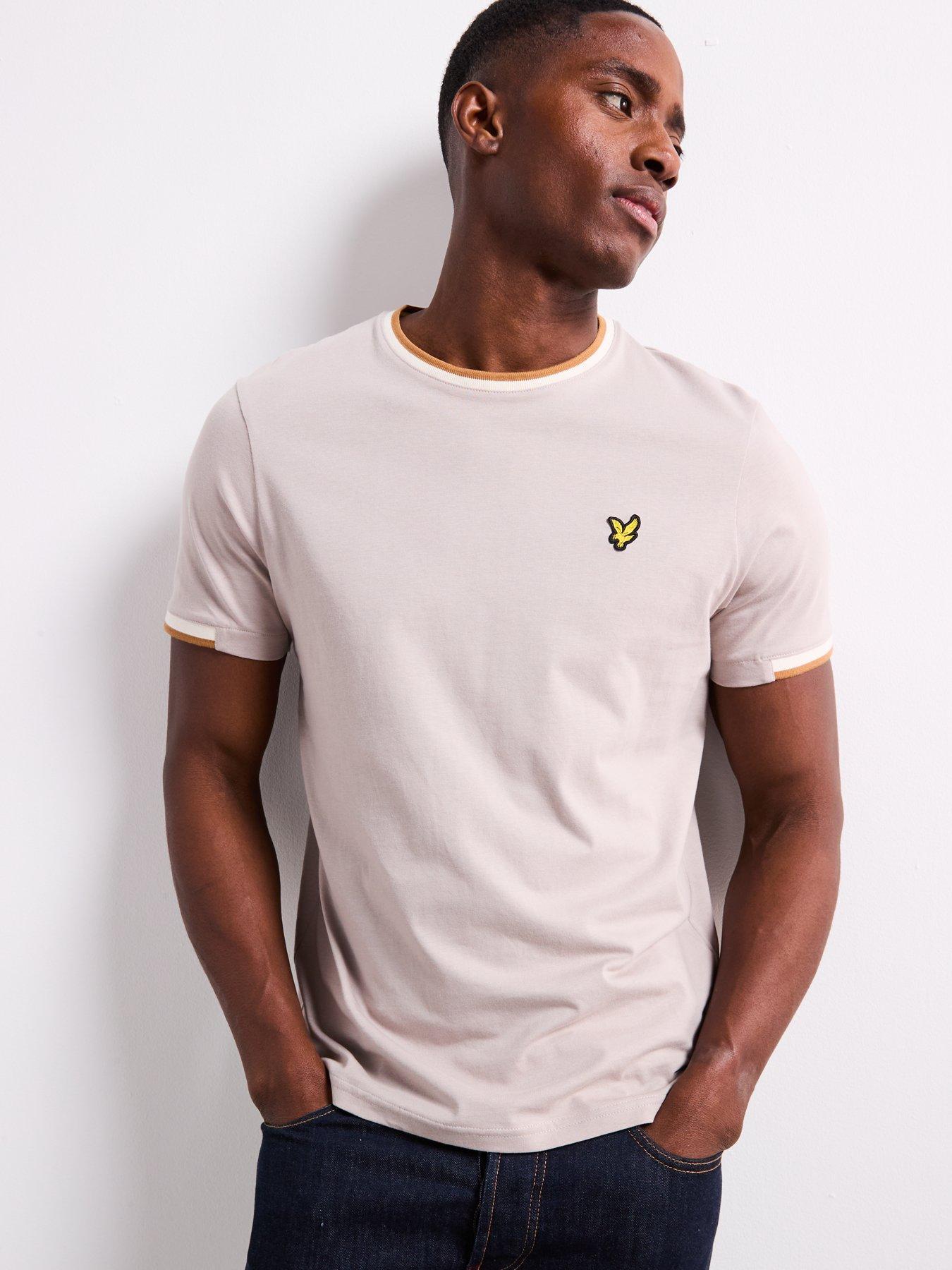 lyle-scott-half-tipped-t-shirt-grey