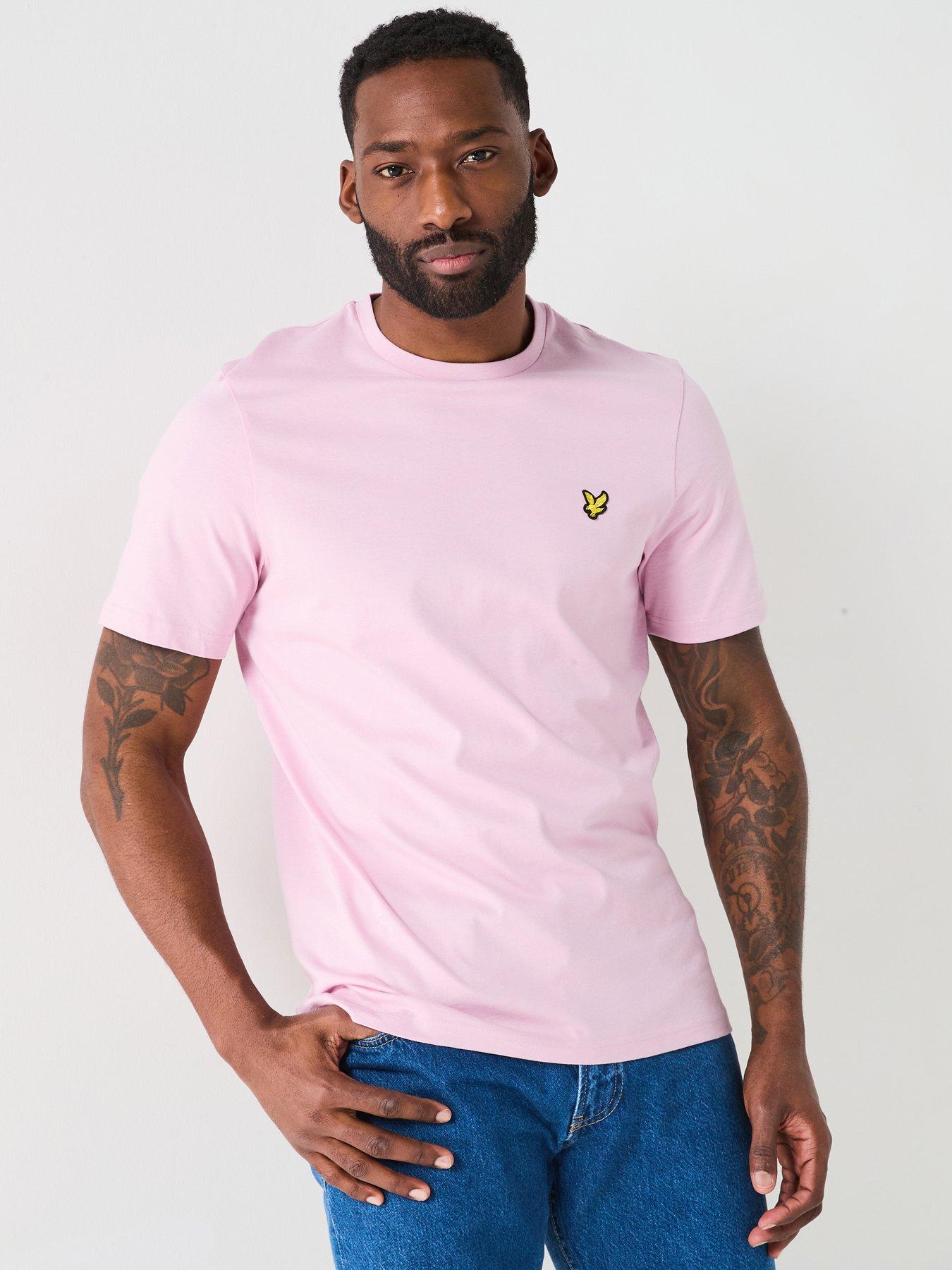  image of lyle-scott-plain-t-shirt-pink