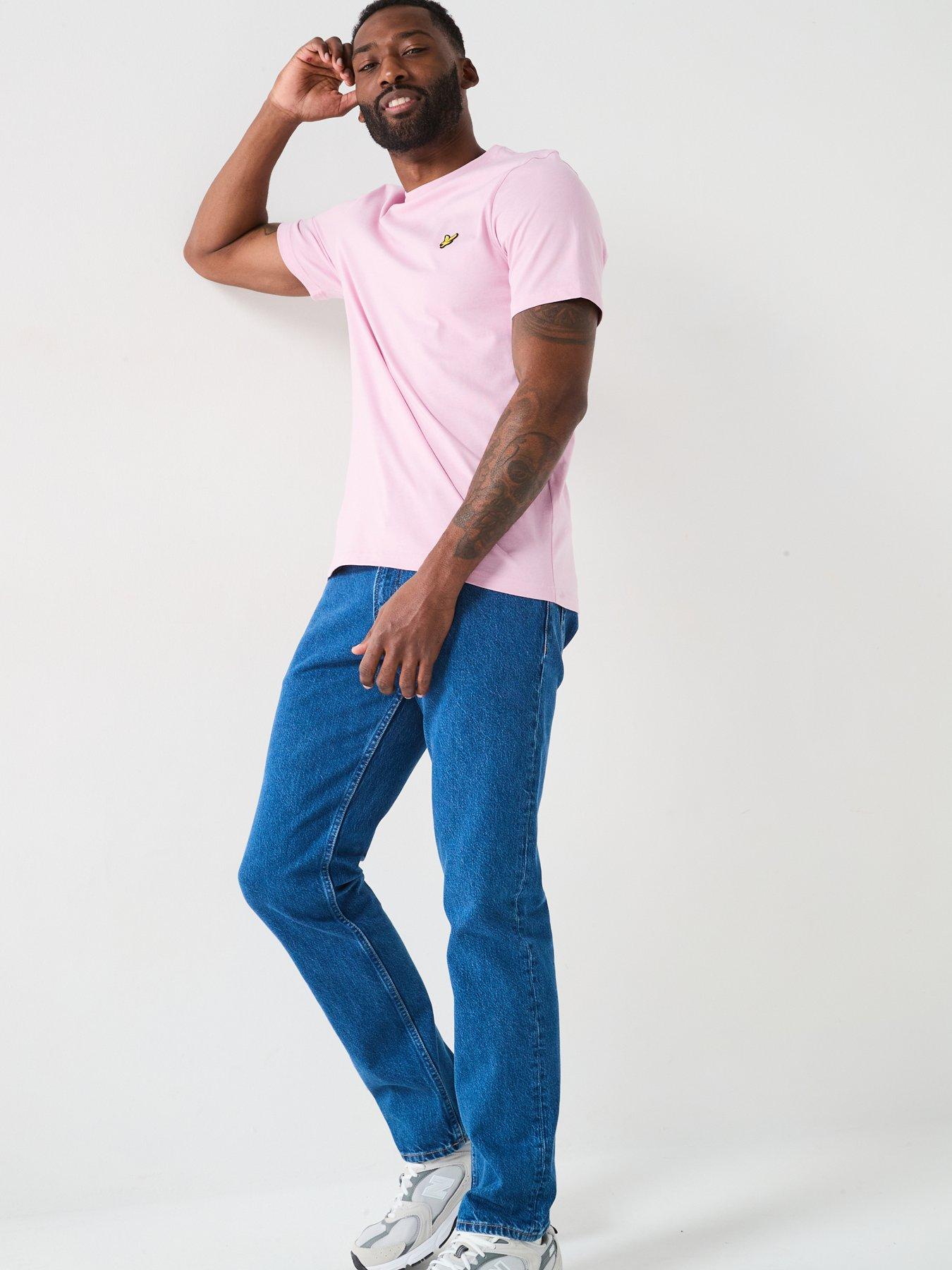  image of lyle-scott-plain-t-shirt-pink
