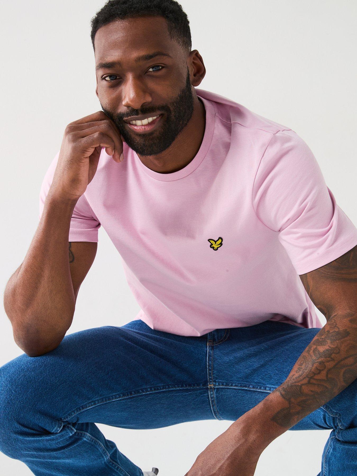  image of lyle-scott-plain-t-shirt-pink