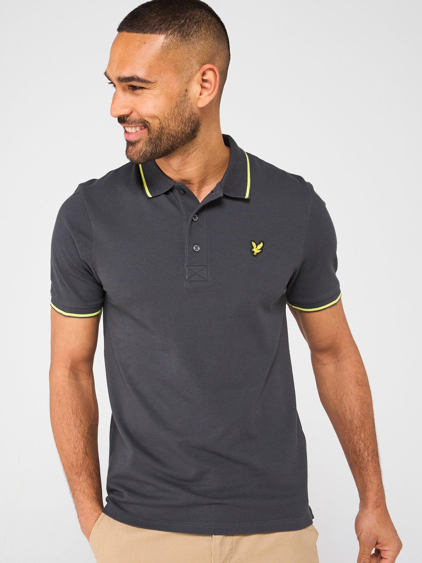 lyle-scott-tipped-polo-shirt-dark-grey