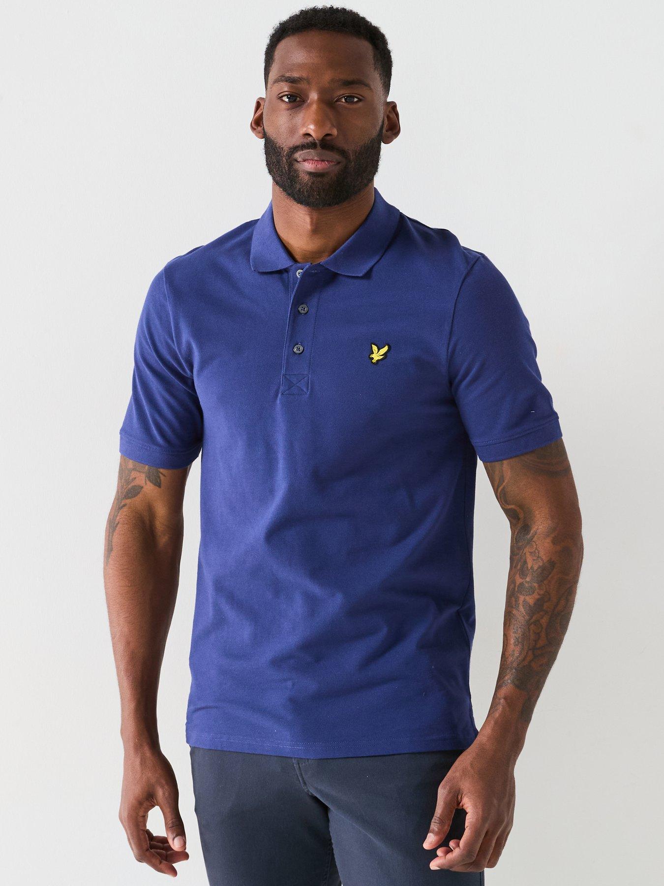lyle-scott-plain-polo-shirt-dark-purple