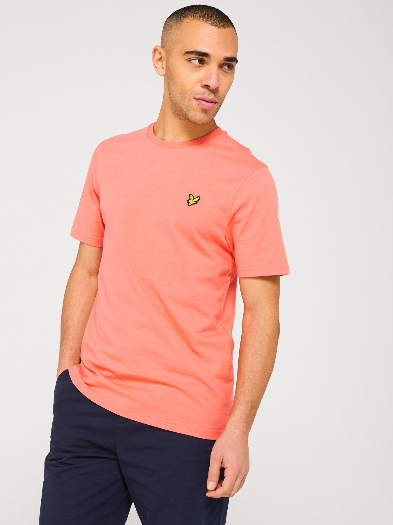  image of lyle-scott-plain-t-shirt-orange