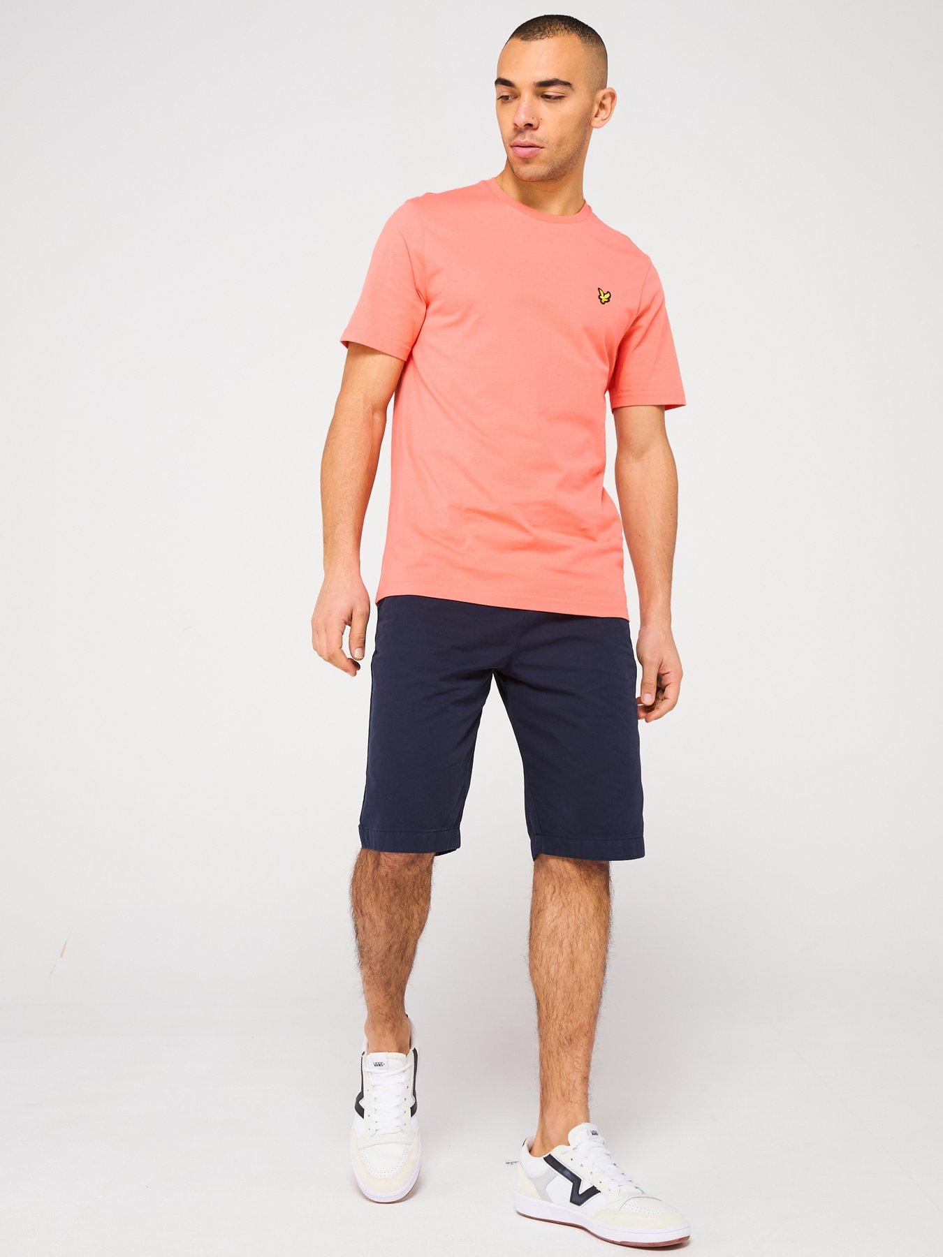  image of lyle-scott-plain-t-shirt-orange