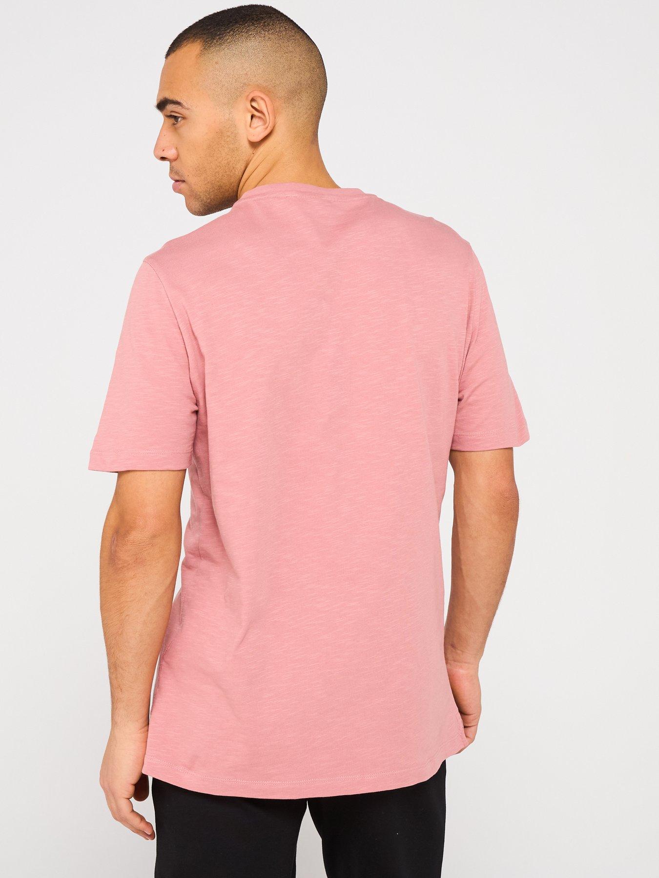  image of lyle-scott-slub-t-shirt-red