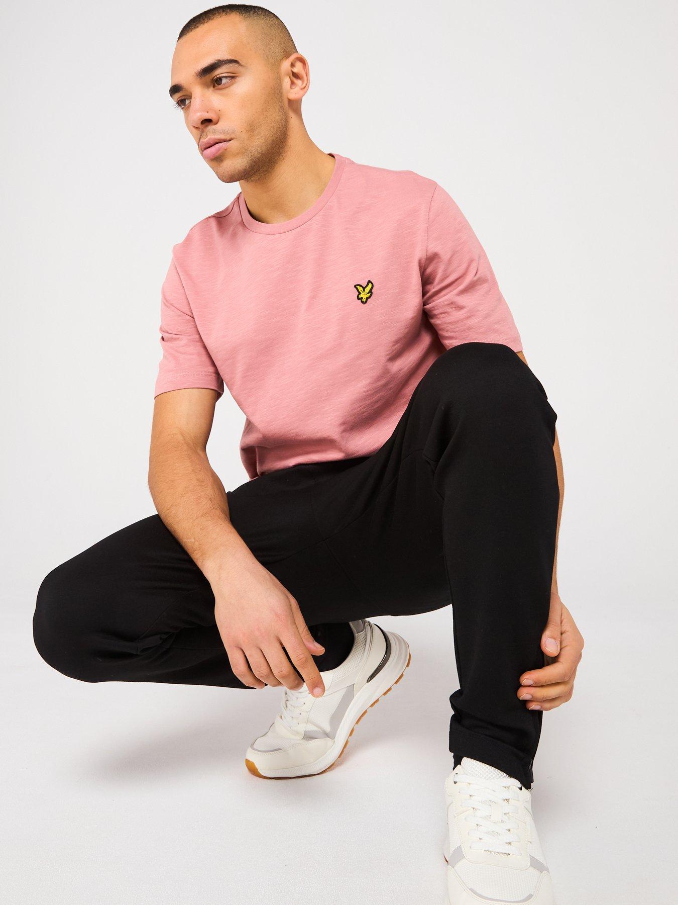  image of lyle-scott-slub-t-shirt-red