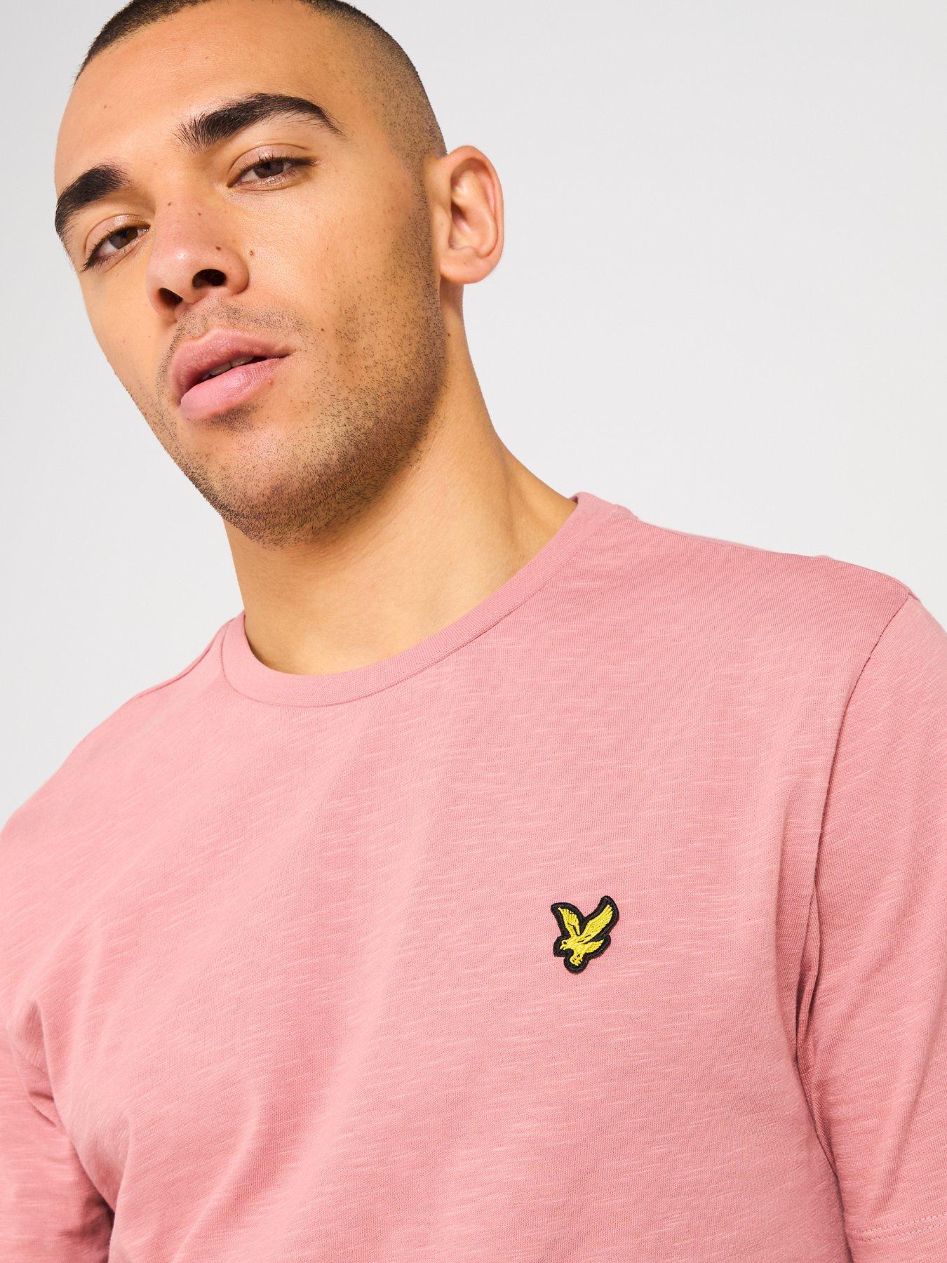 image of lyle-scott-slub-t-shirt-red