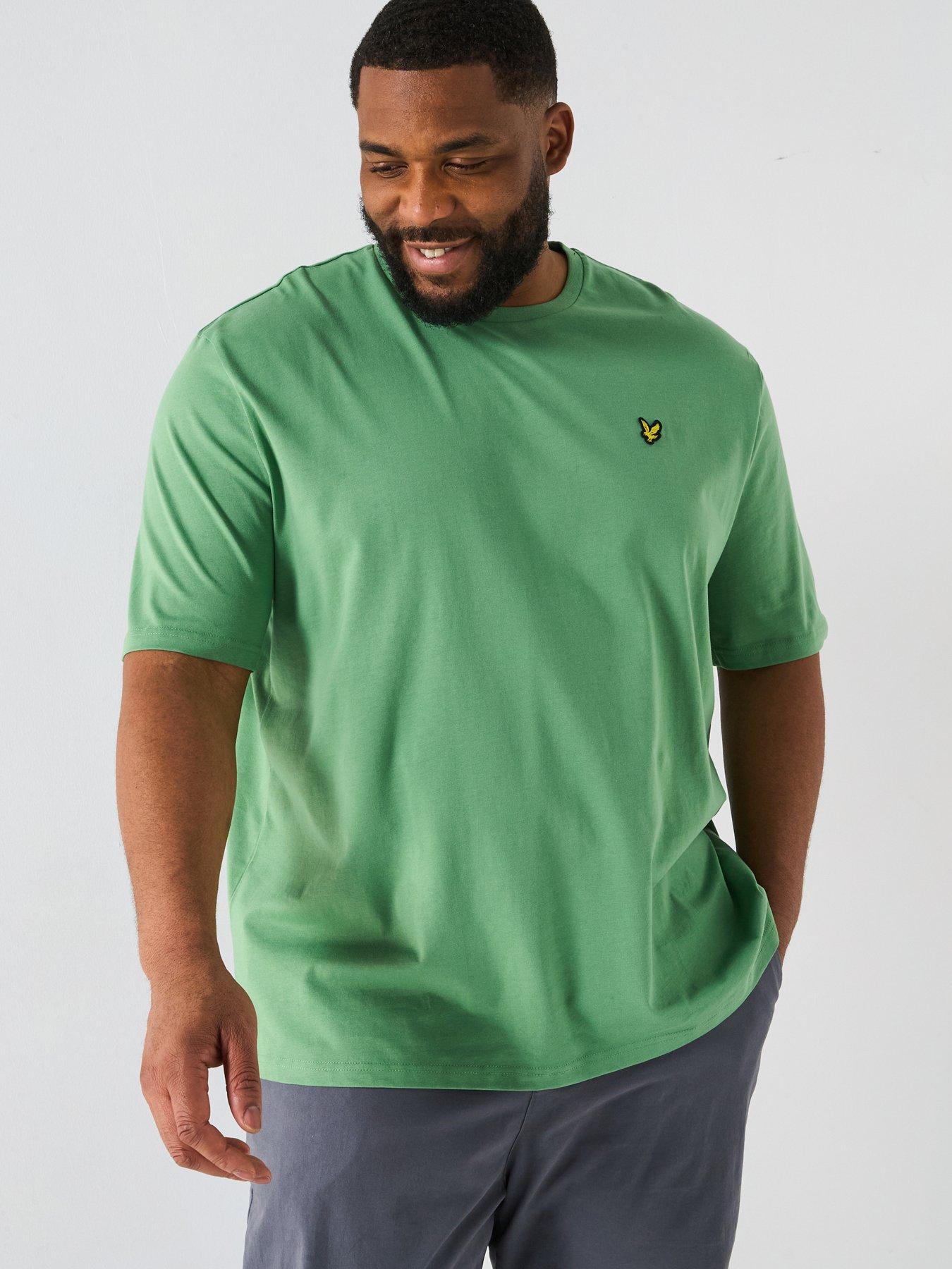 lyle-scott-lyle-amp-scott-big-amp-tall-plain-t-shirt--green