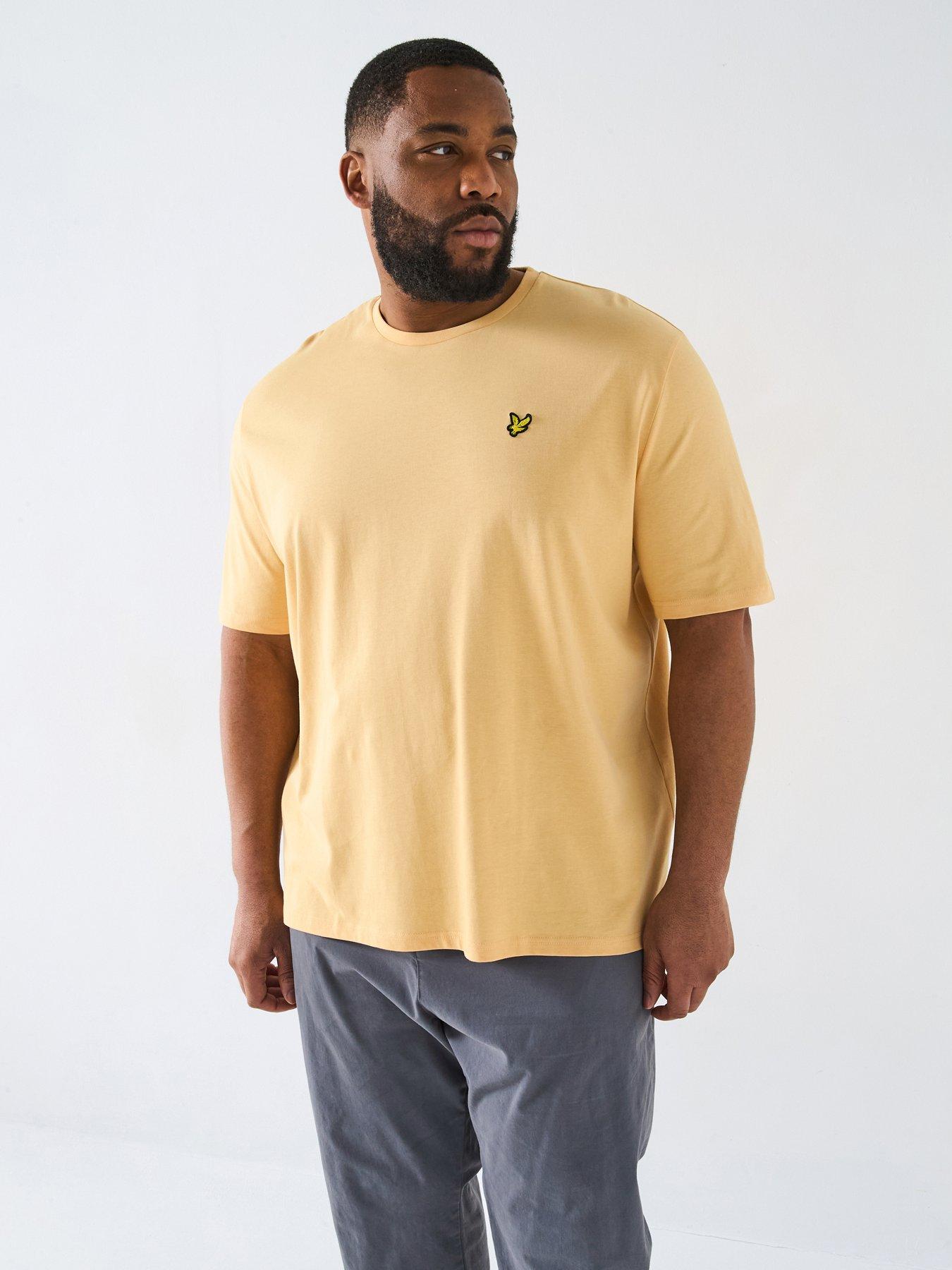 lyle-scott-lyle-amp-scott-big-amp-tall-plain-t-shirt--orange